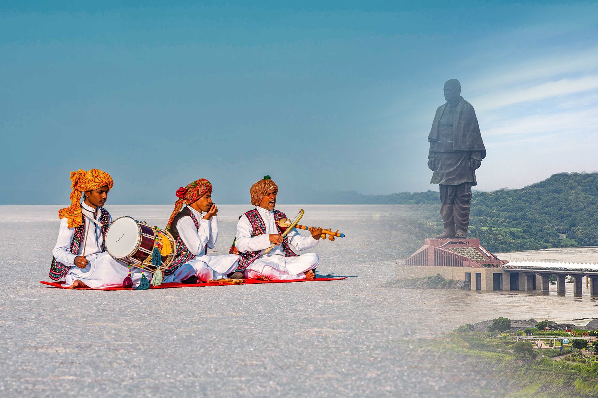 an abstract photo of a curved building with a blue sky in the background