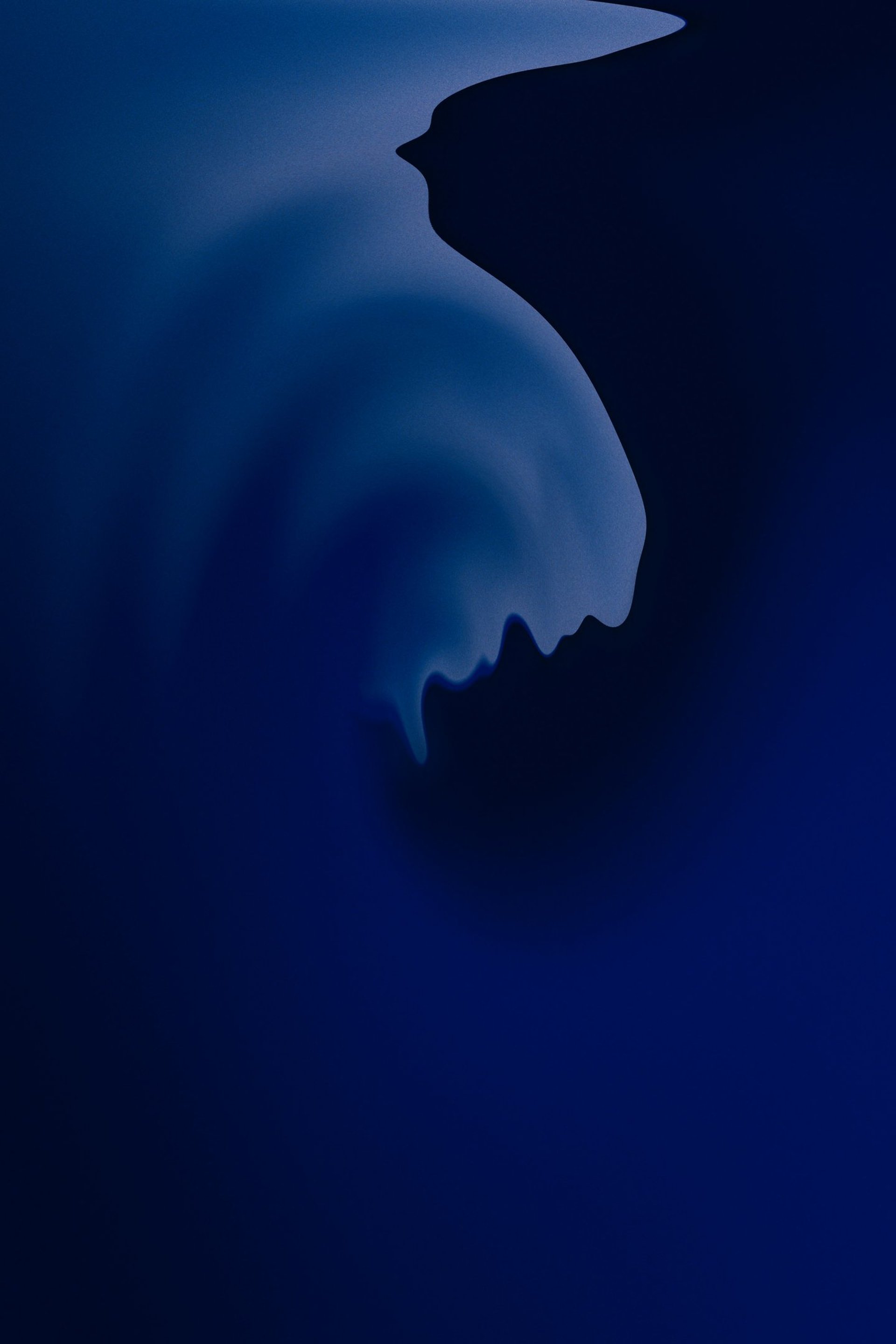 blue and white smoke illustration