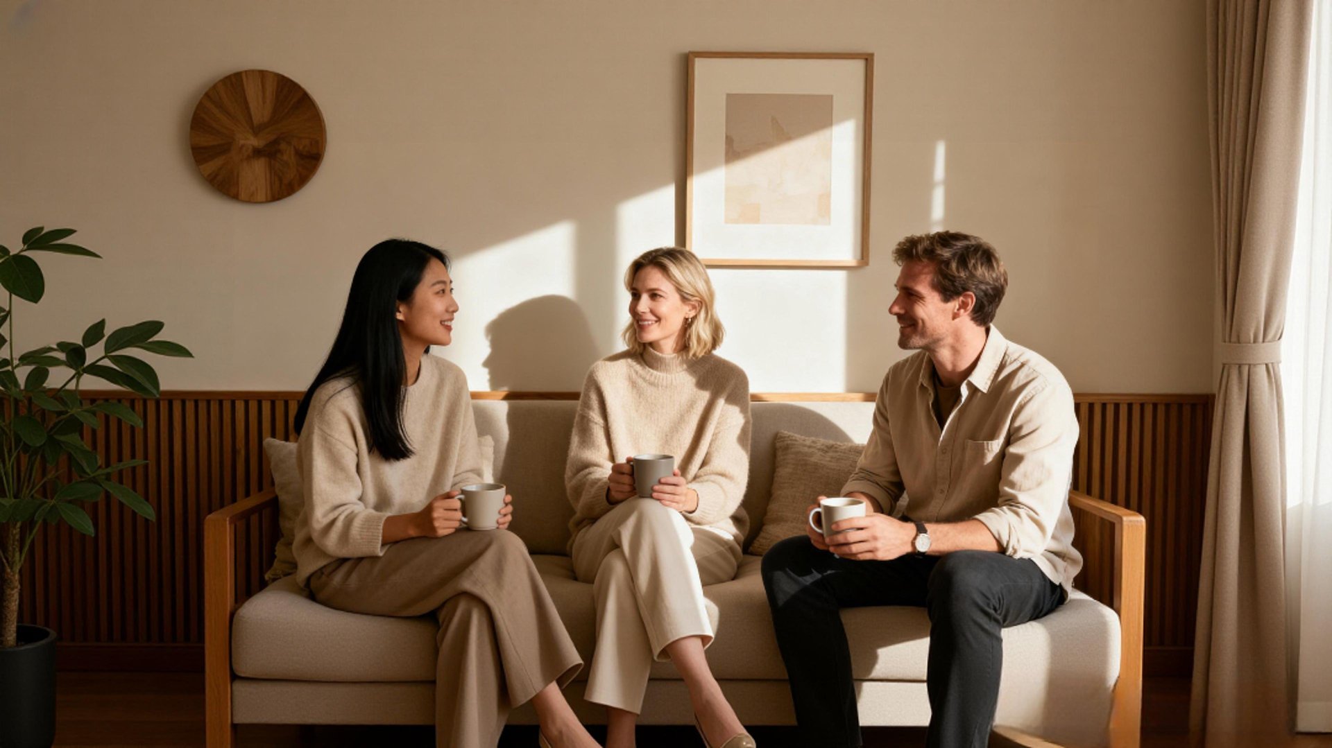 an abstract photo of a curved building with a blue sky in the background
