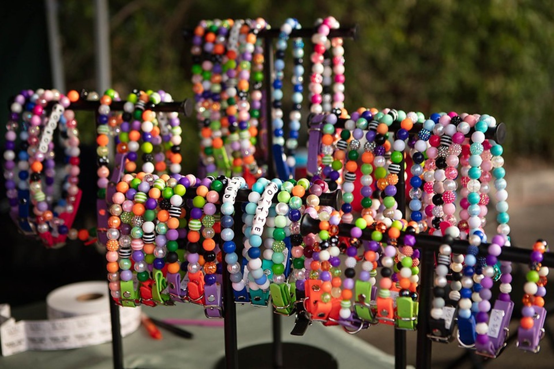 an abstract photo of a curved building with a blue sky in the background