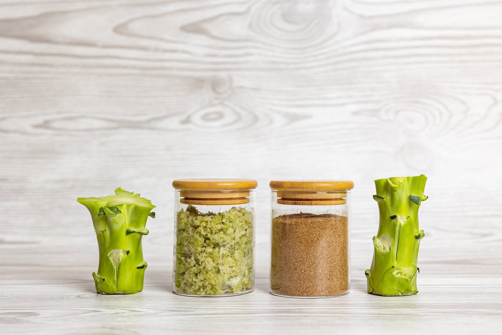 Broccoli dissected and displayed