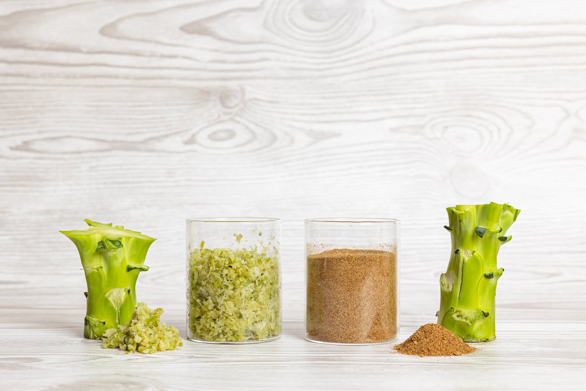 Broccoli view from base of the stork