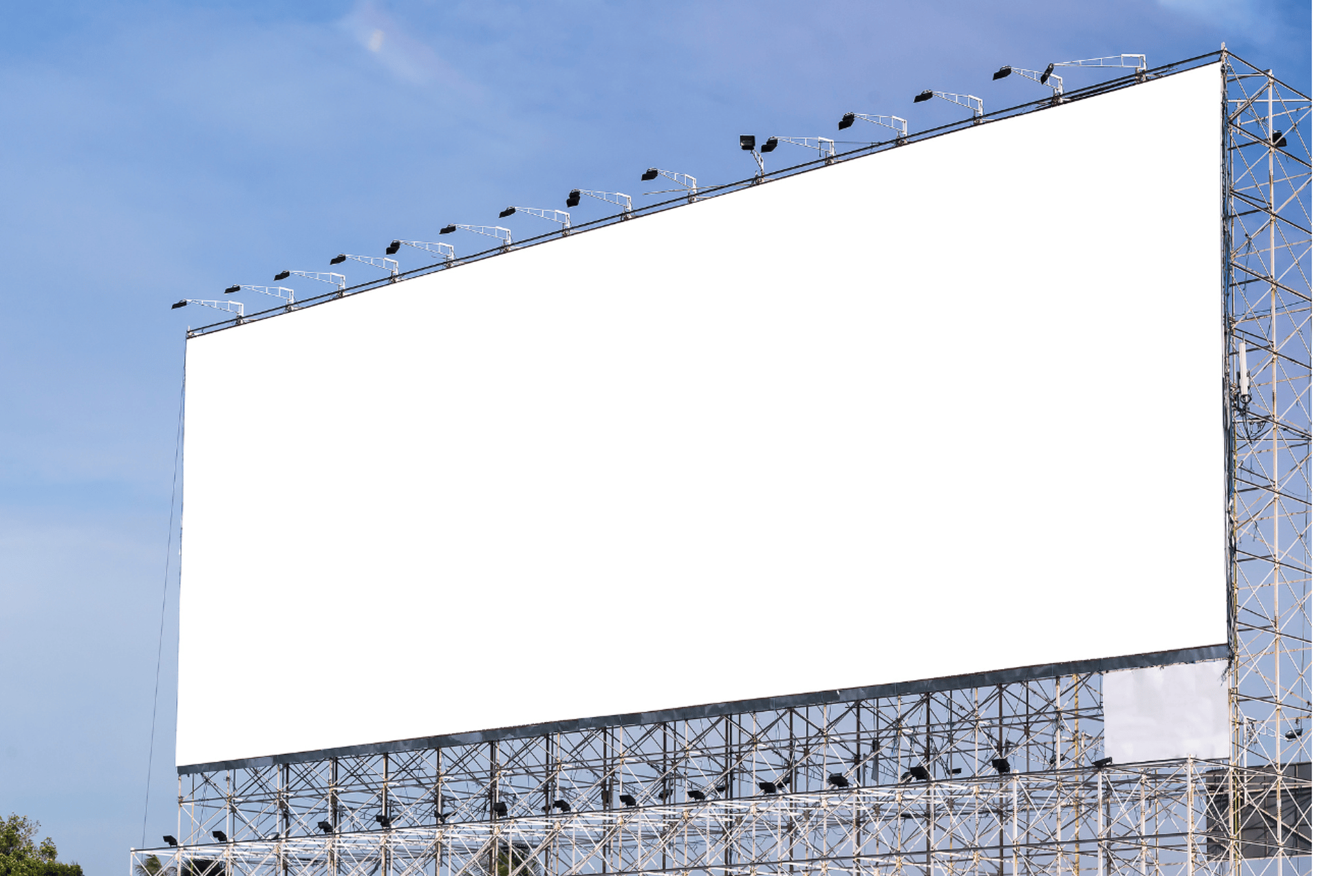 Billboard white clean, max ROI