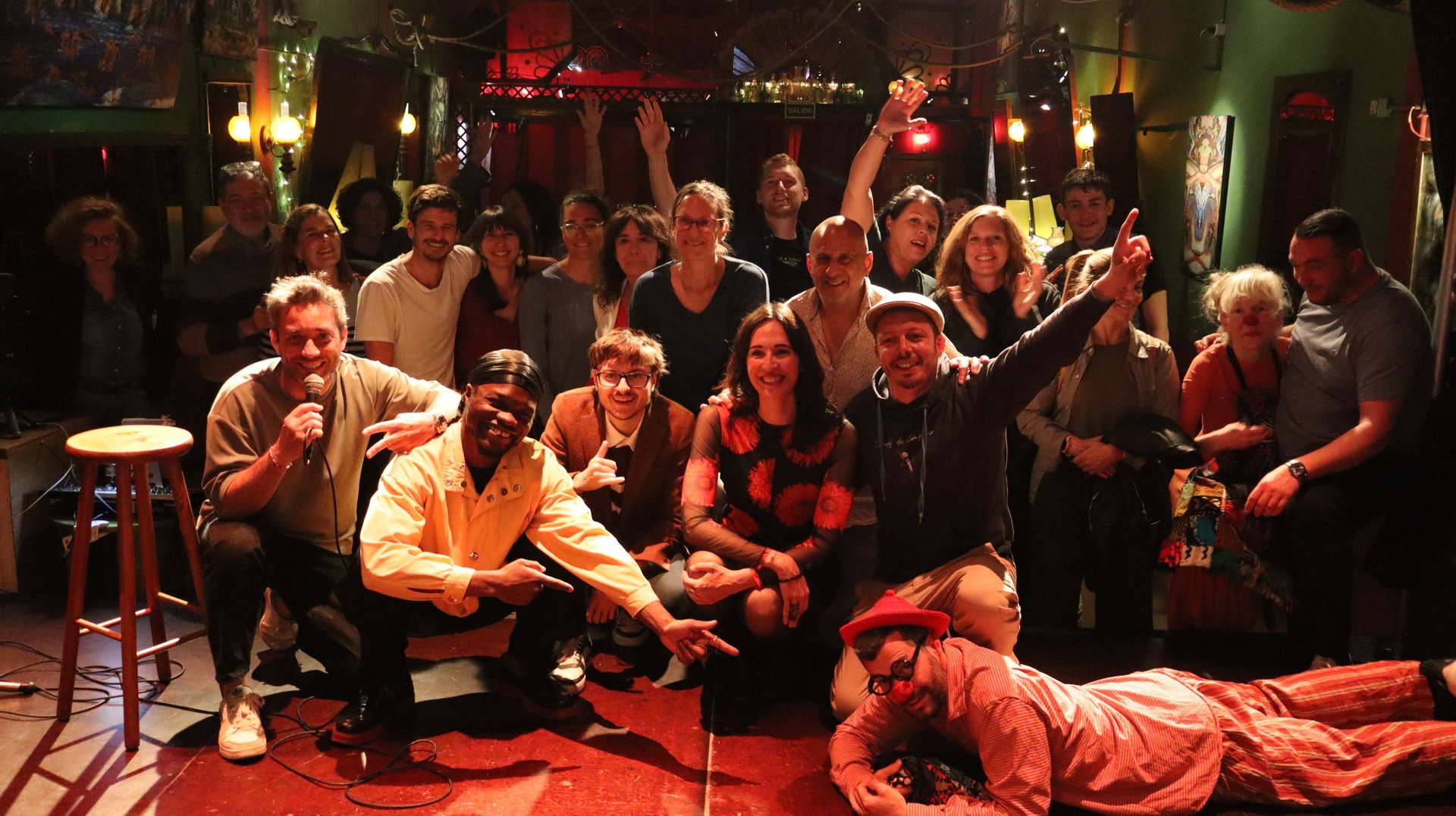 Intervención Clown en espectáculo de monólogos