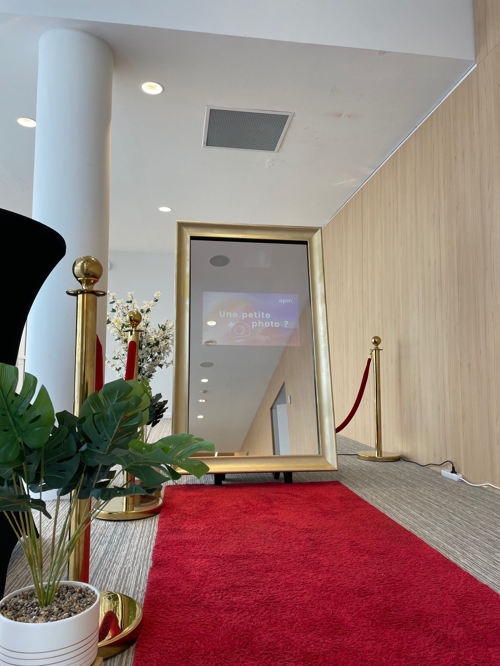 an abstract photo of a curved building with a blue sky in the background