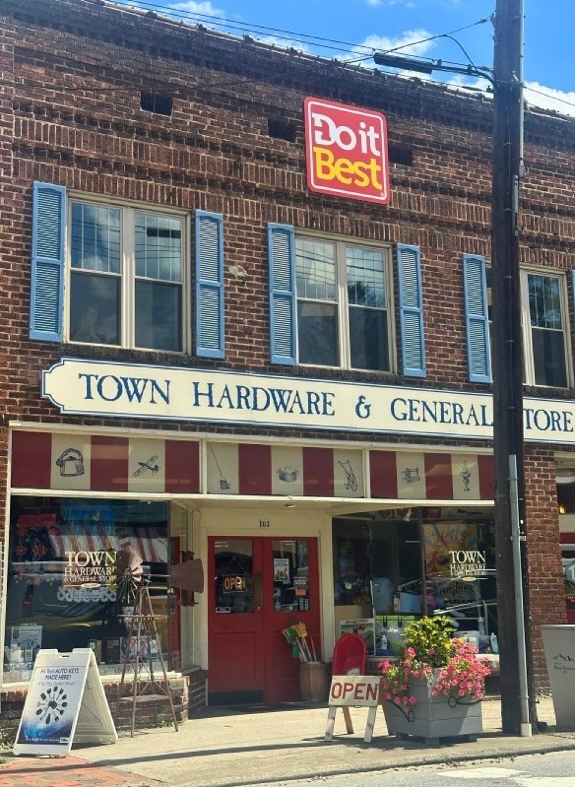 Town Hardware and General Store representing Asheville Locksmith Now service area in Black Mountain, NC