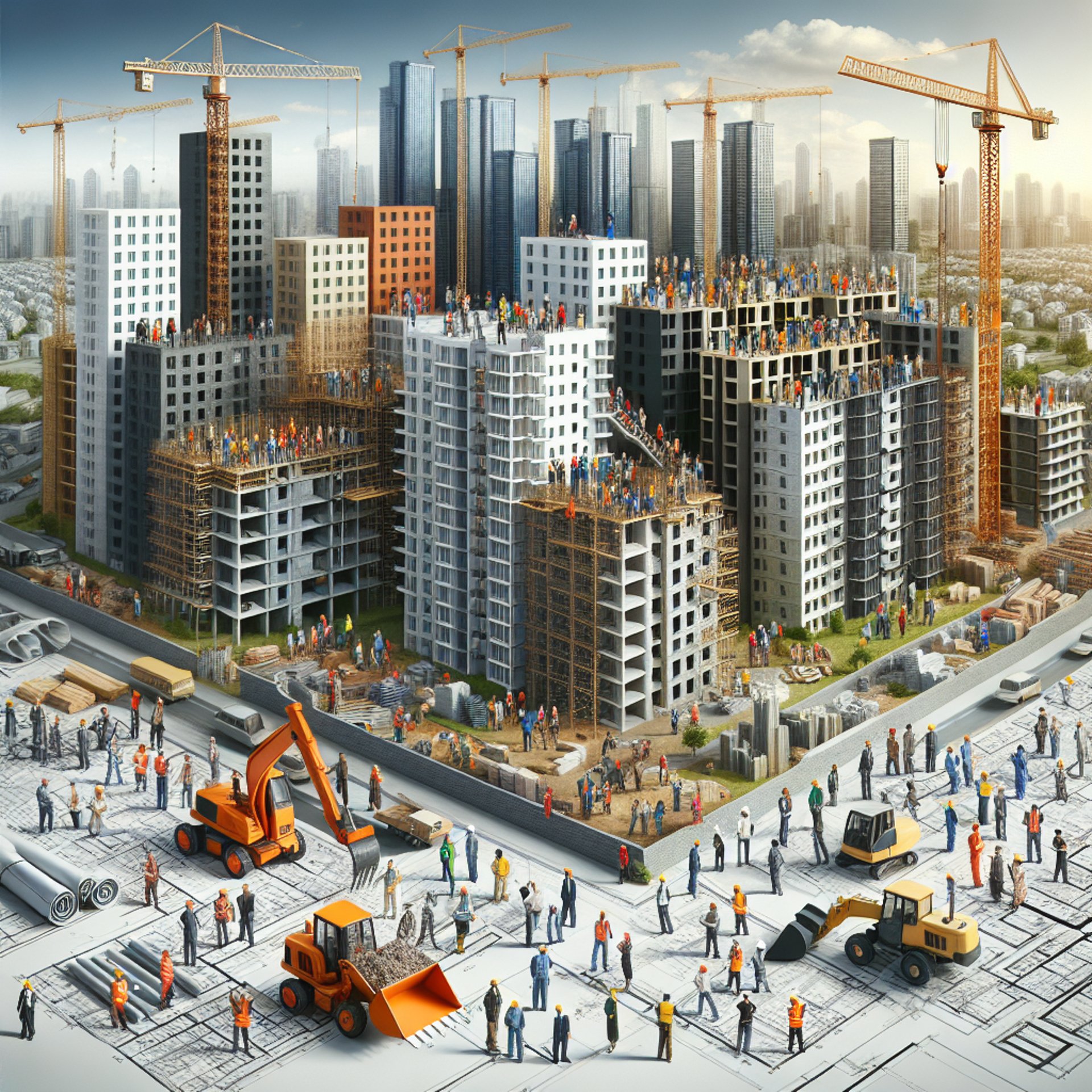 a view of a city from a high rise building
