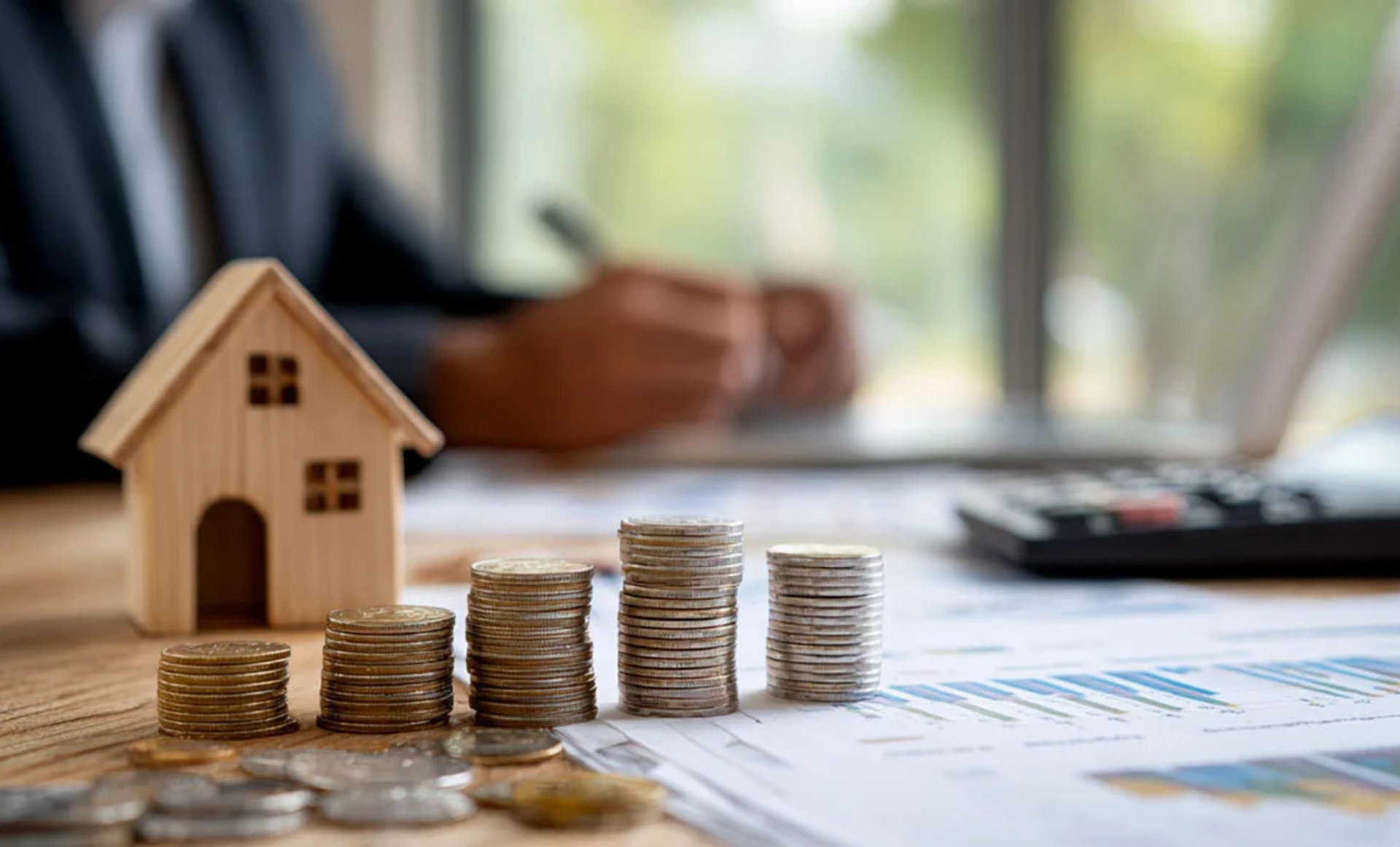 a view of a city from a high rise building