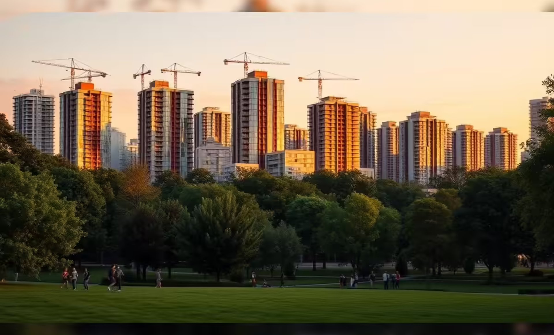 a view of a city from a high rise building