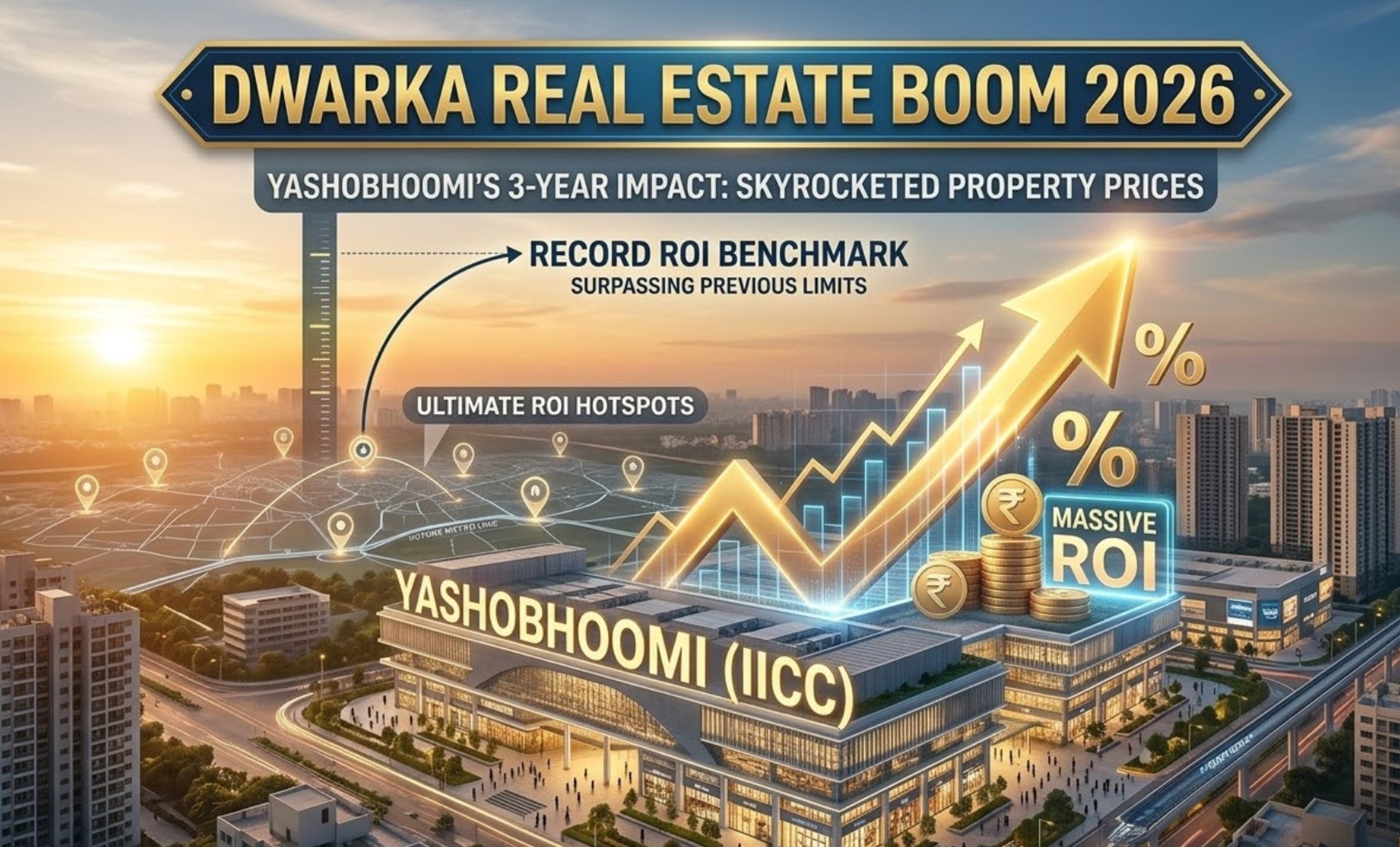 Dwarka Real Estate Boom 2026: How 'Yashobhoomi' Skyrocketed Property Prices & ROI in 3 Years