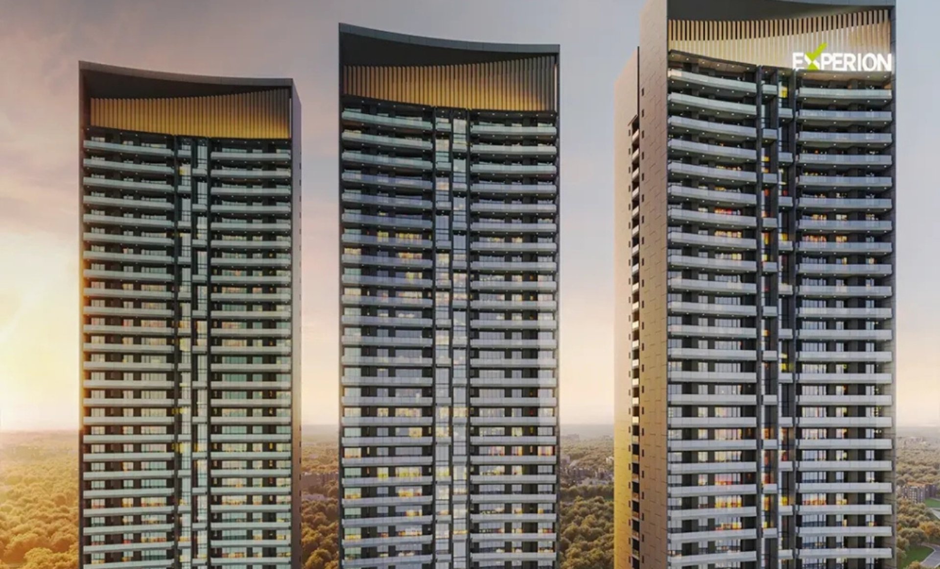 a view of a city from a high rise building