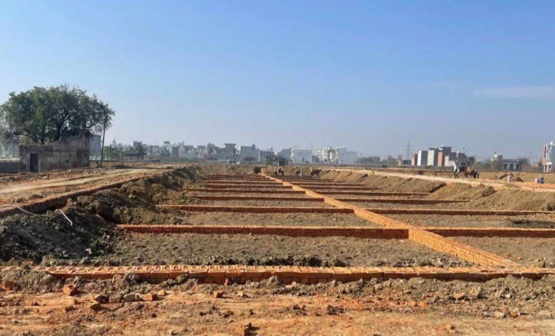 a view of a city from a high rise building