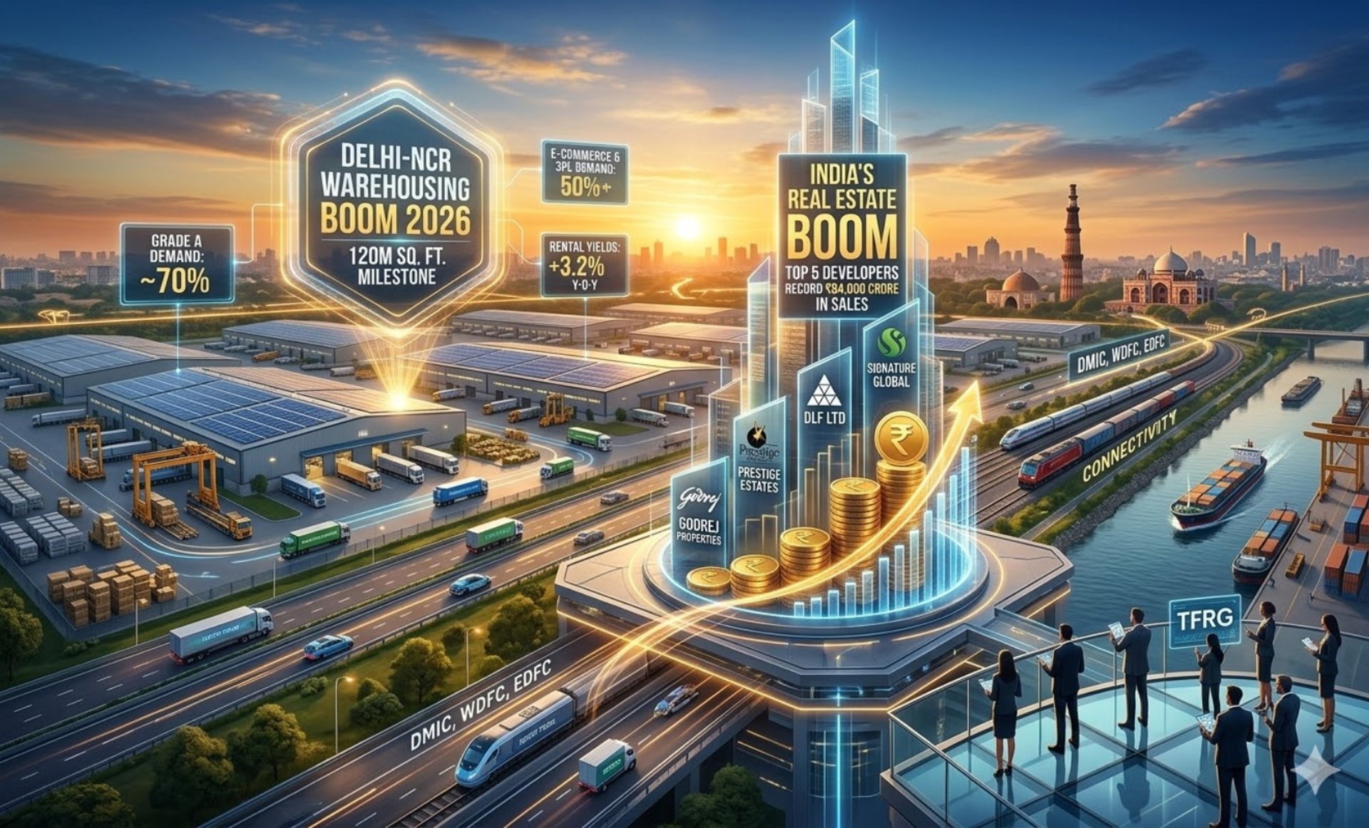 India's Real Estate Boom 2026: How Top 5 Developers Hit a Record ₹84,000 Crore in Sales