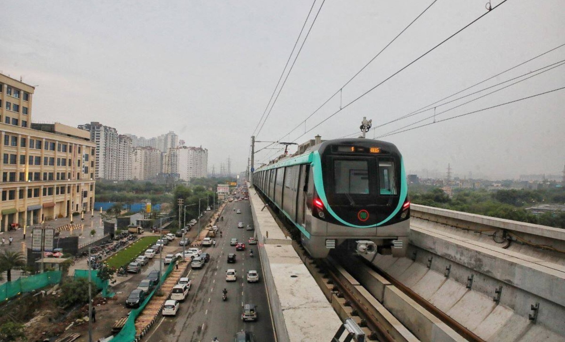 a view of a city from a high rise building