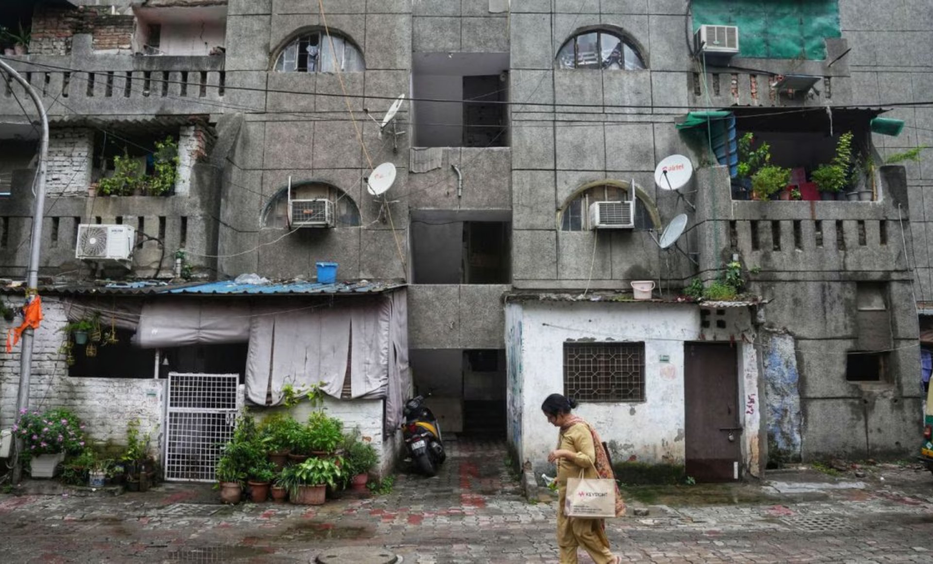 a view of a city from a high rise building