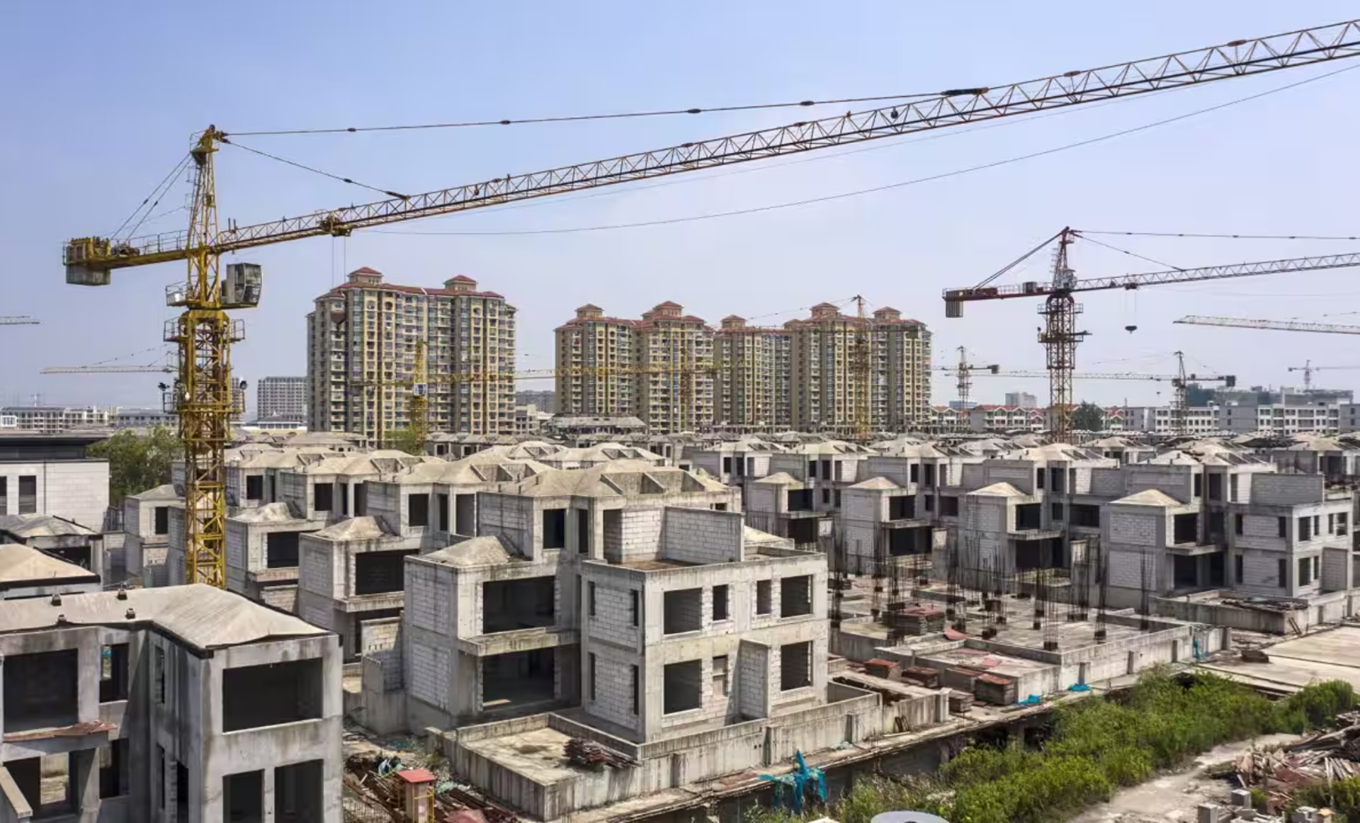 a view of a city from a high rise building