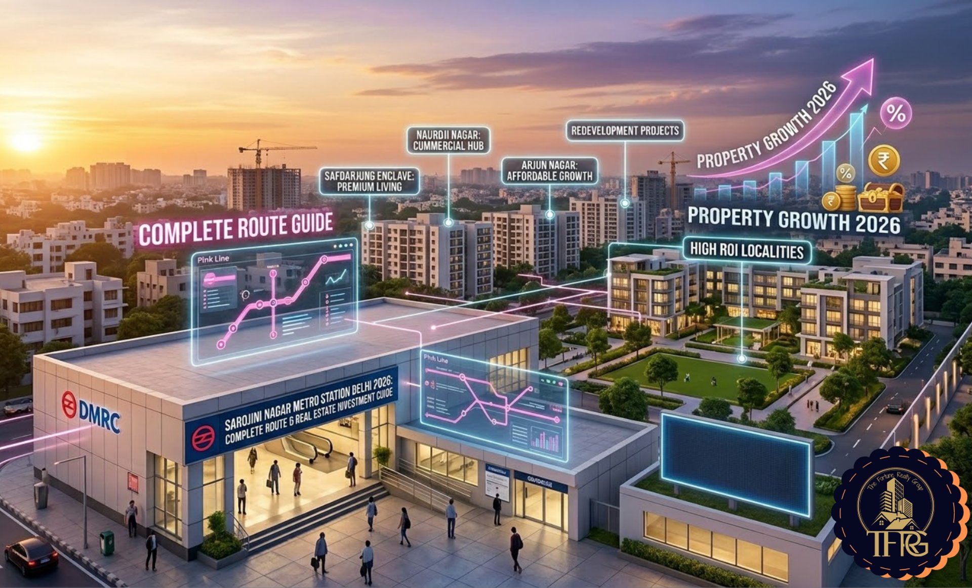 Sarojini Nagar Metro Station Delhi 2026: Complete Route & Real Estate Investment Guide