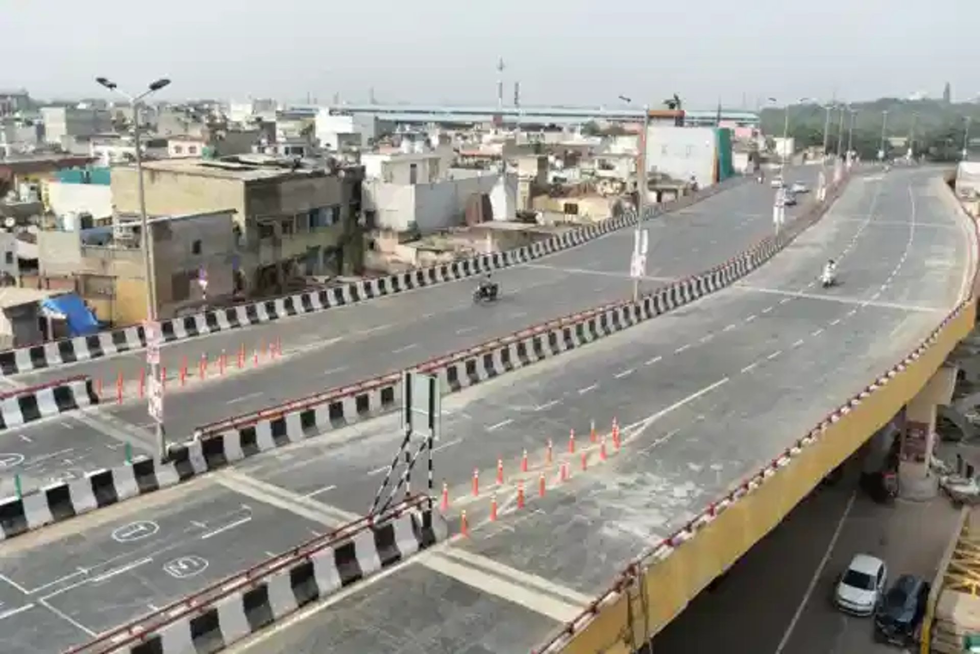 a view of a city from a high rise building