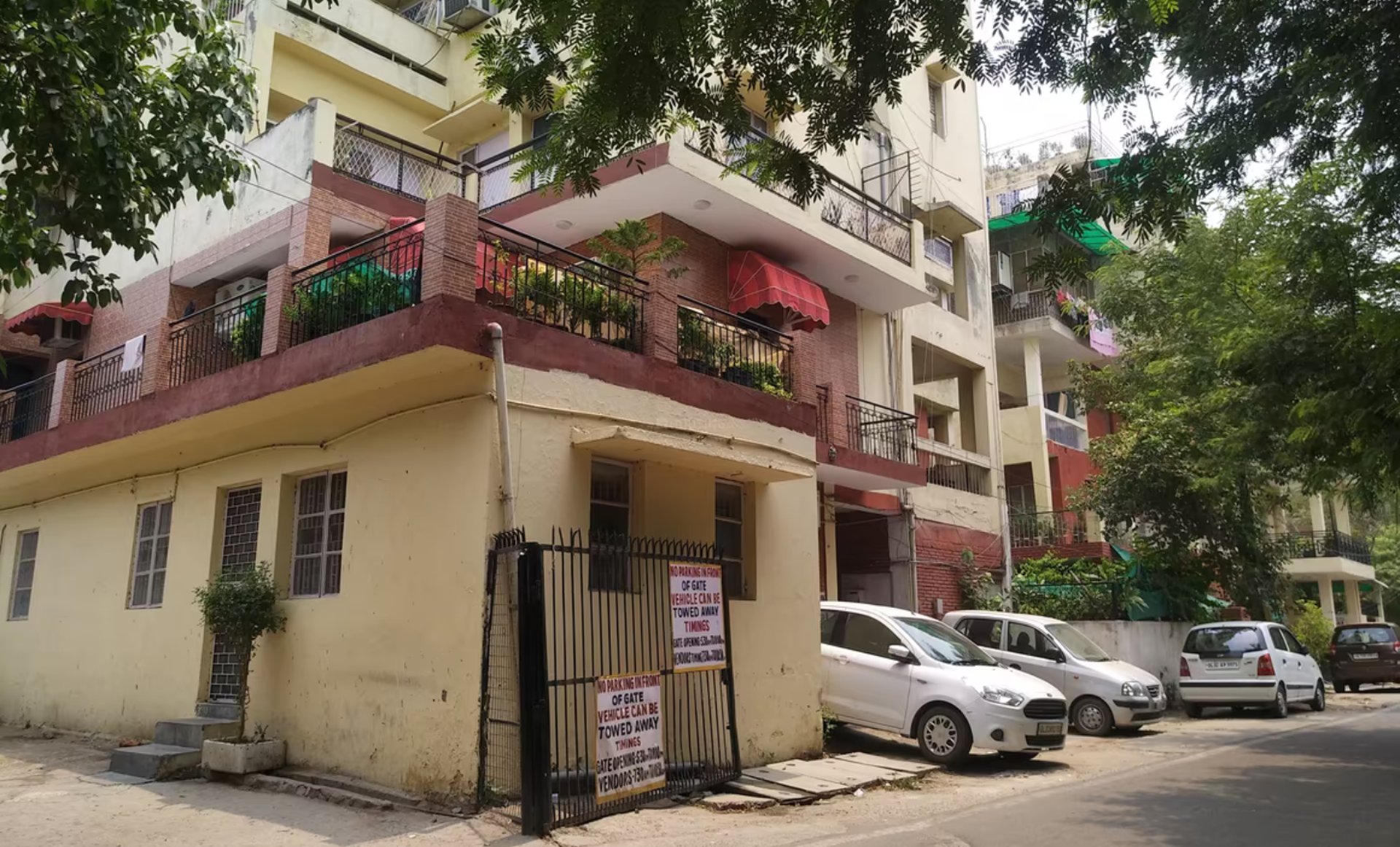 a view of a city from a high rise building