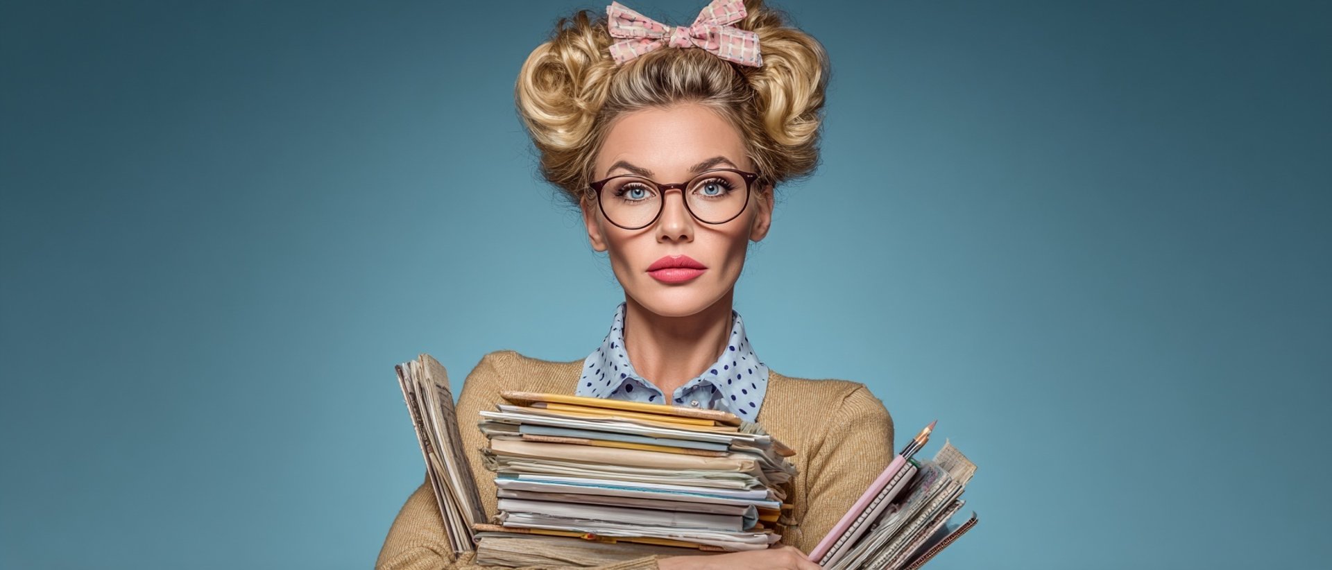 an abstract photo of a curved building with a blue sky in the background