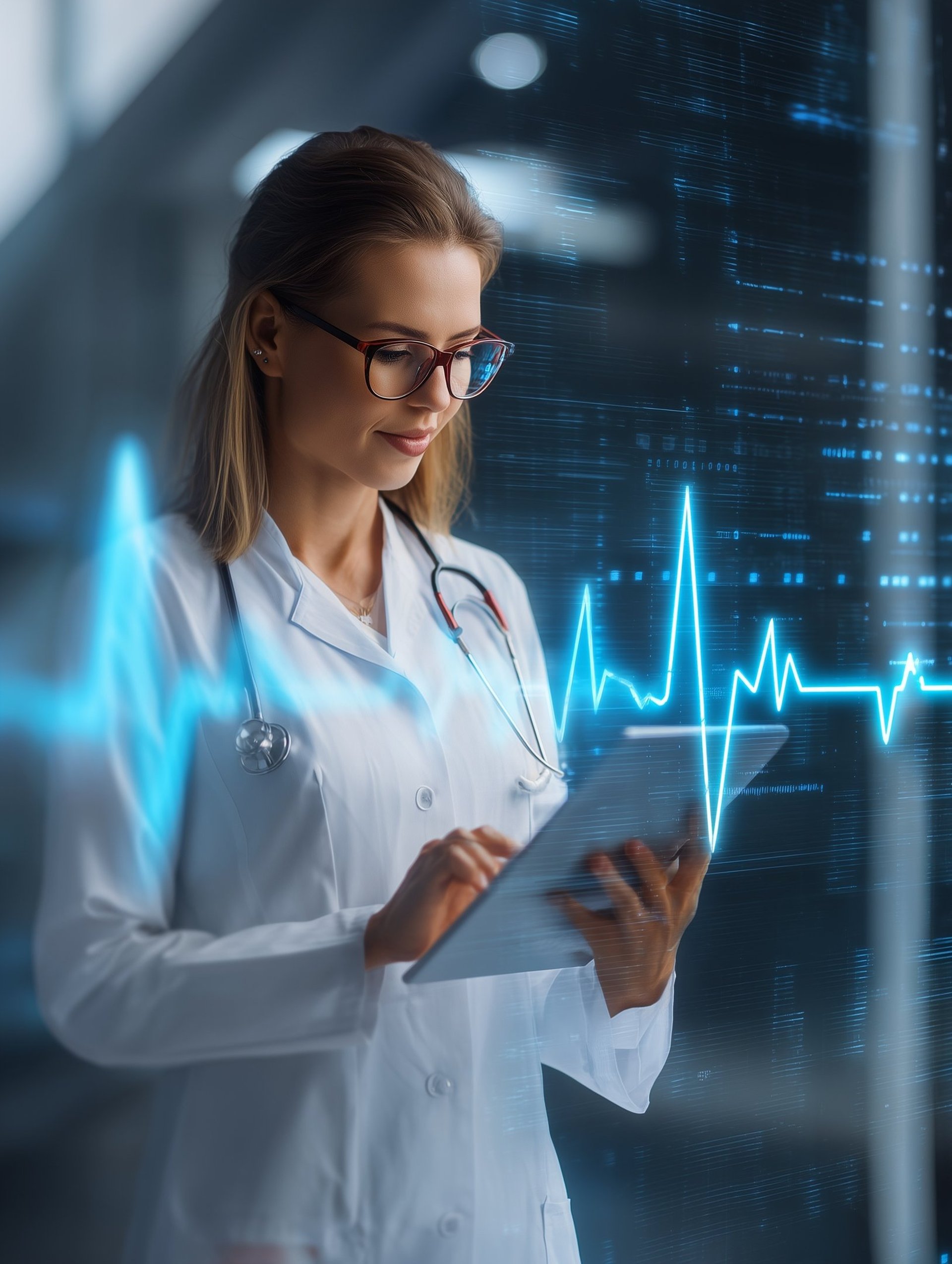 an abstract photo of a curved building with a blue sky in the background