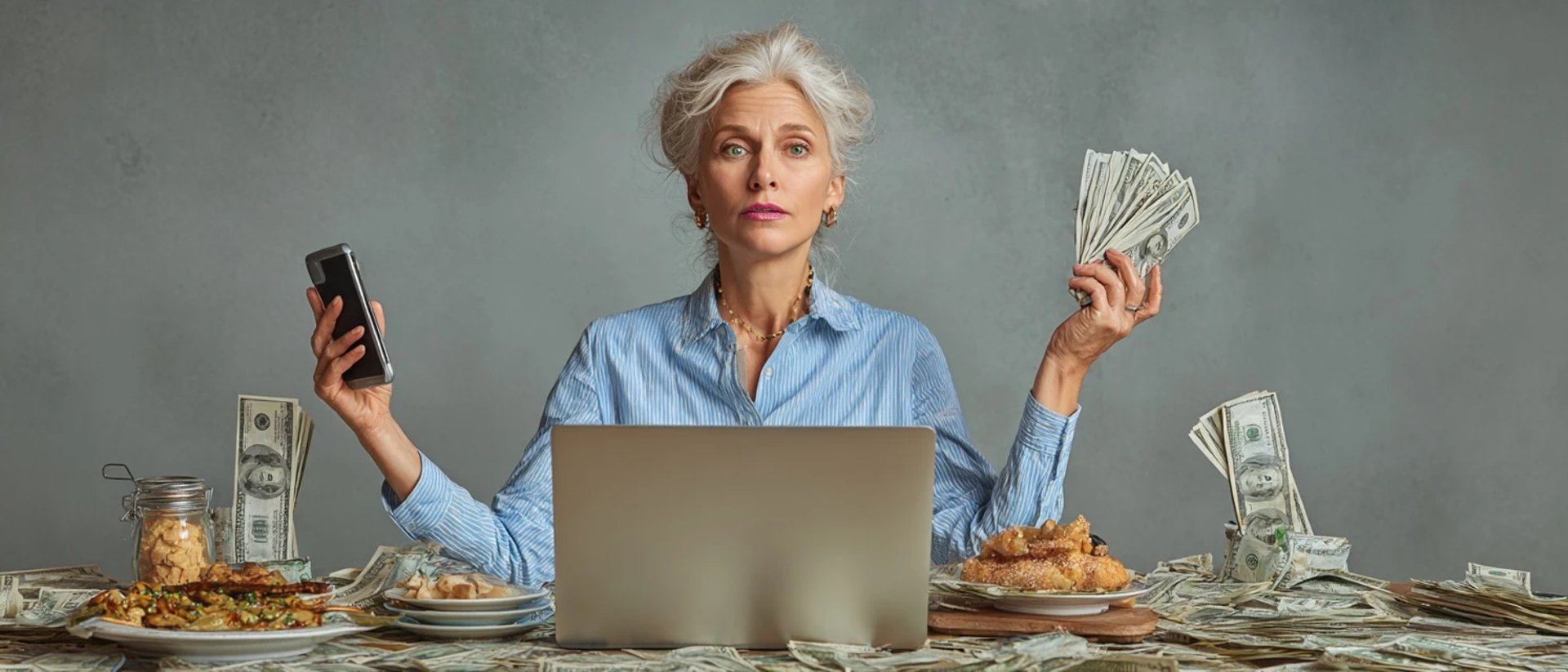 green plant on brown round coins