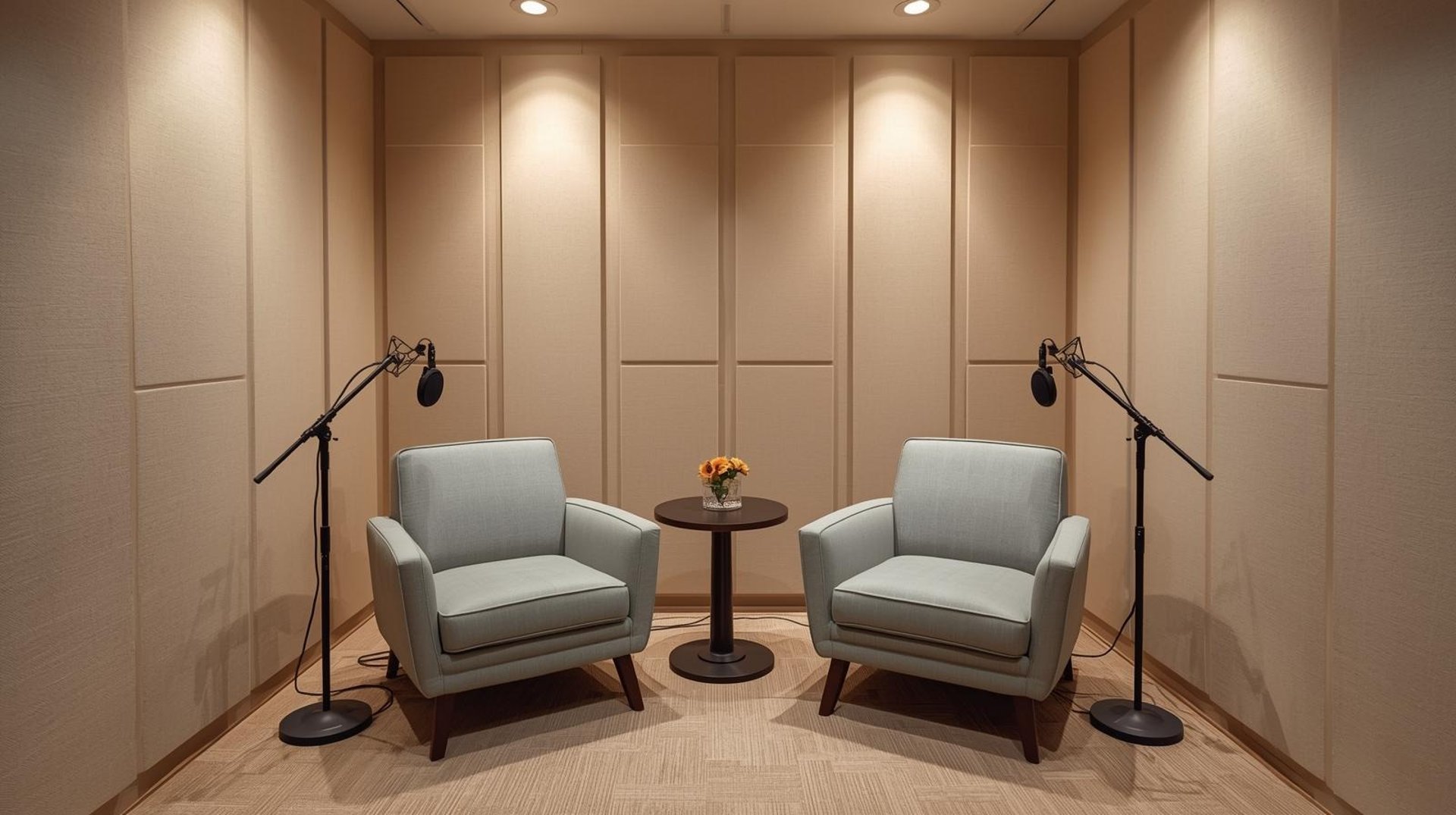 Podcast studio by digi acoustics