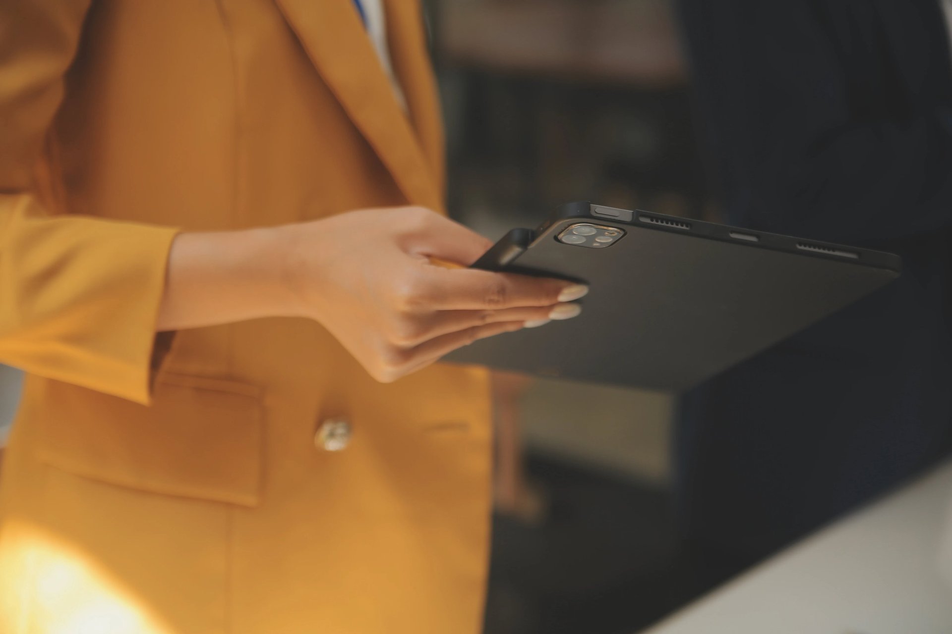 black and blue laptop computer