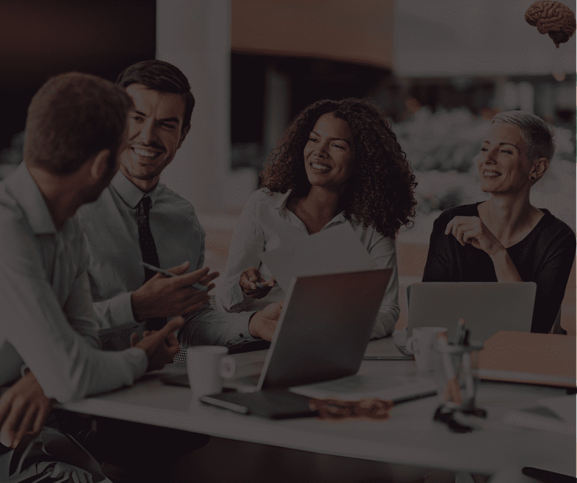 black and brown leather padded tub sofa