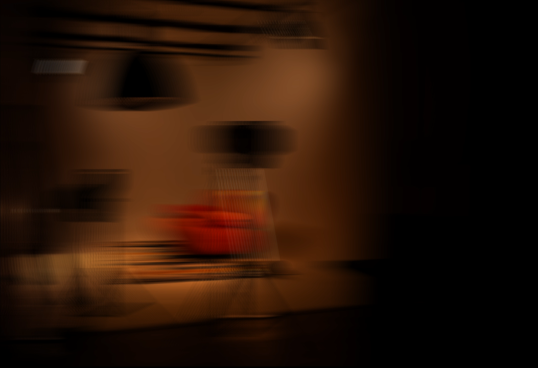 an abstract photo of a curved building with a blue sky in the background