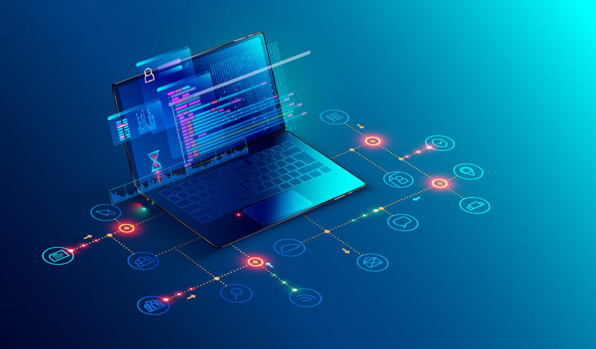 Code on a computer