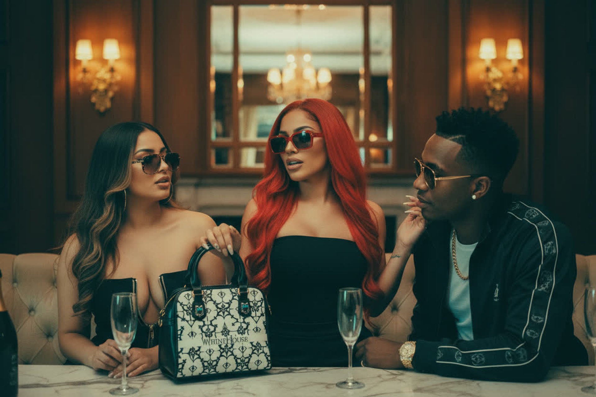 women's gold long-sleeved dress