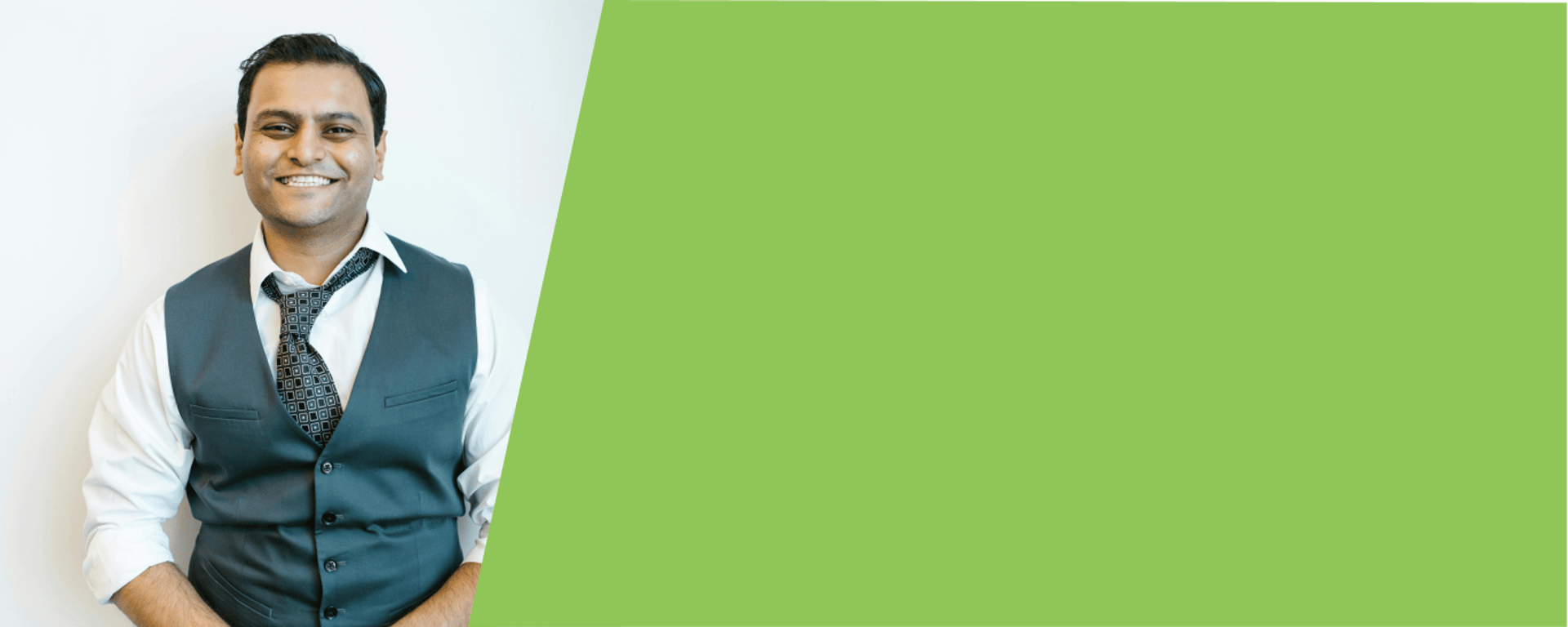 man wearing black and white top