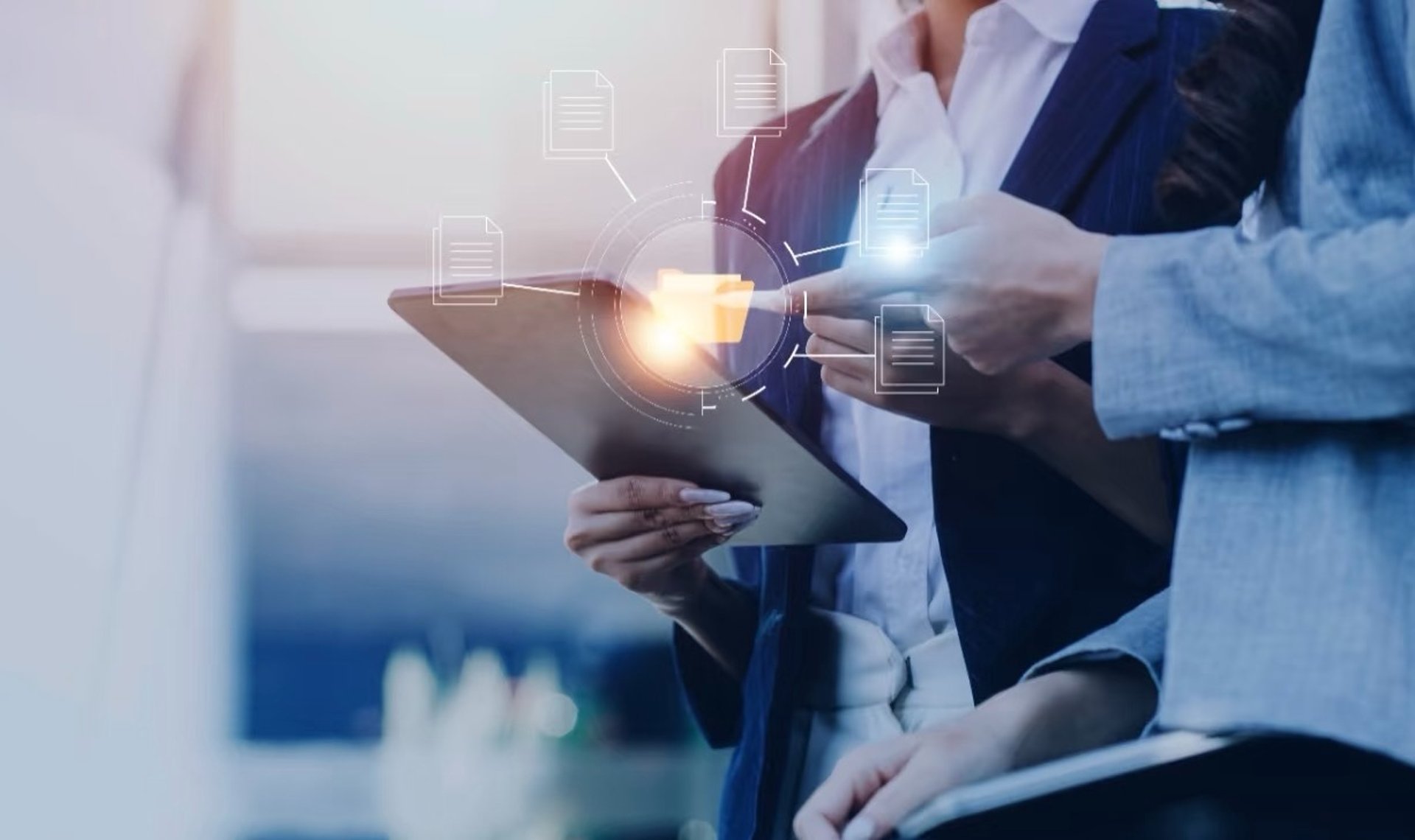 an abstract photo of a curved building with a blue sky in the background