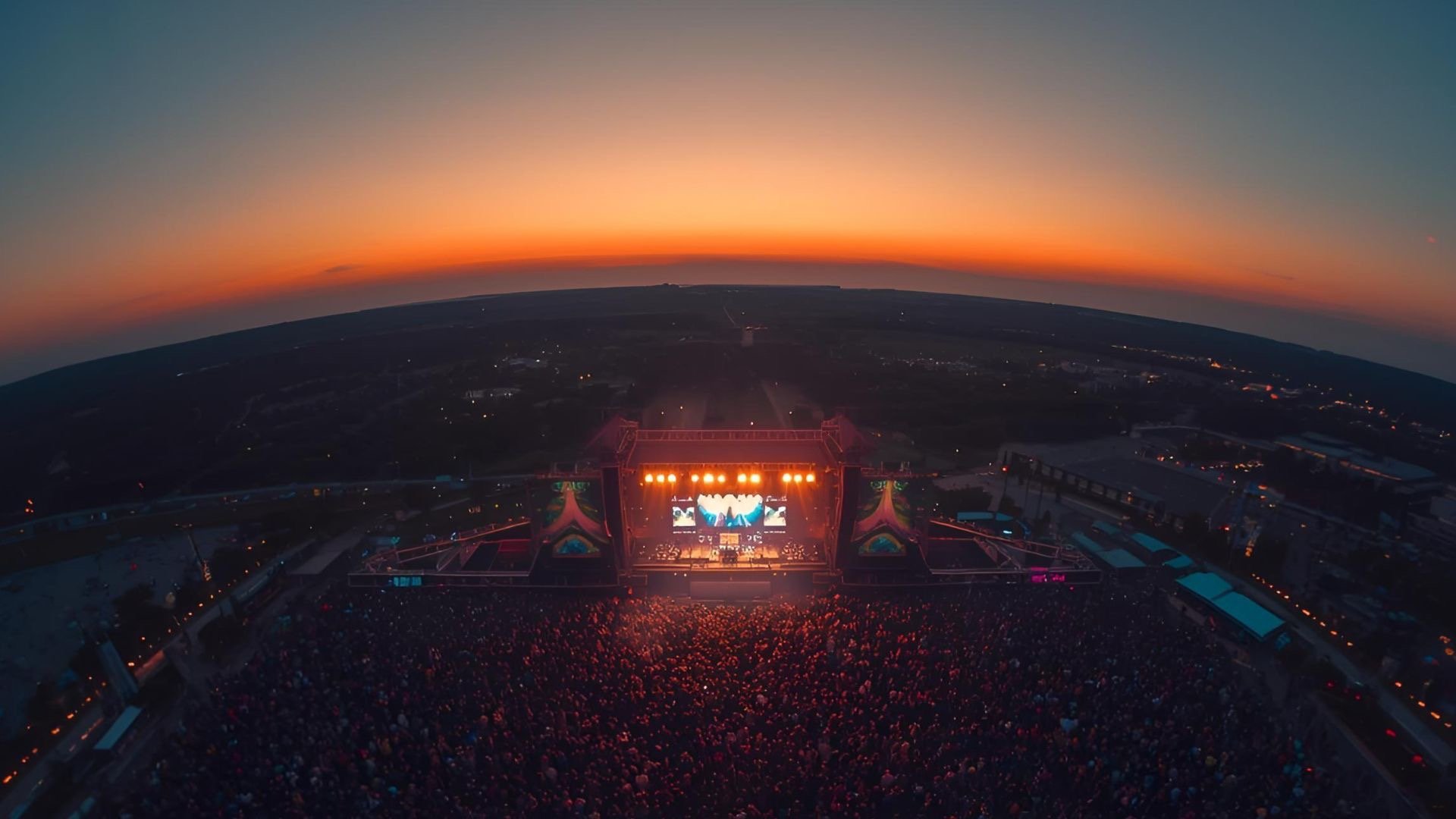 grayscale photography of stage with lights