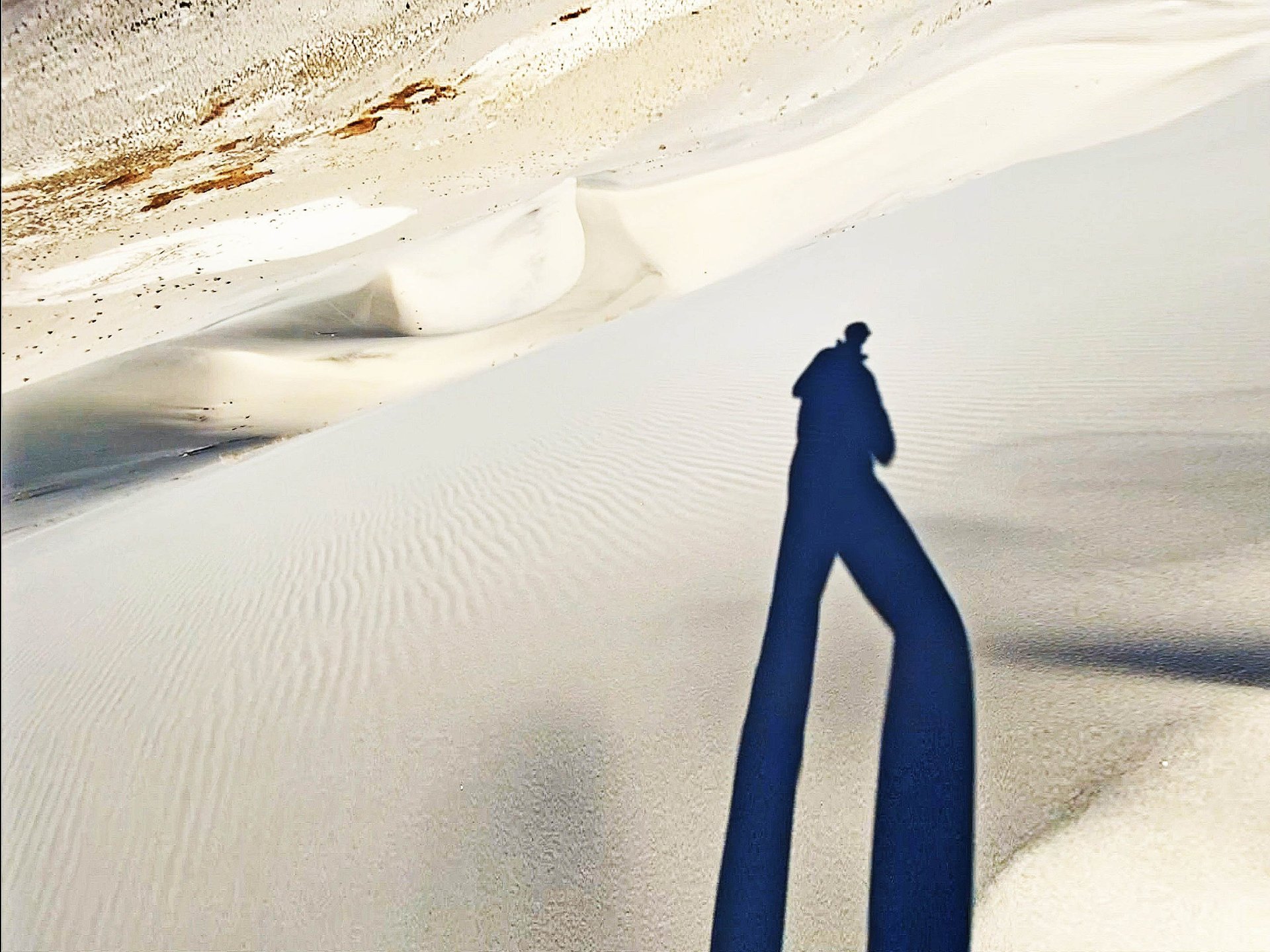 Walking on the Eureka Dunes, Death Valley National Park