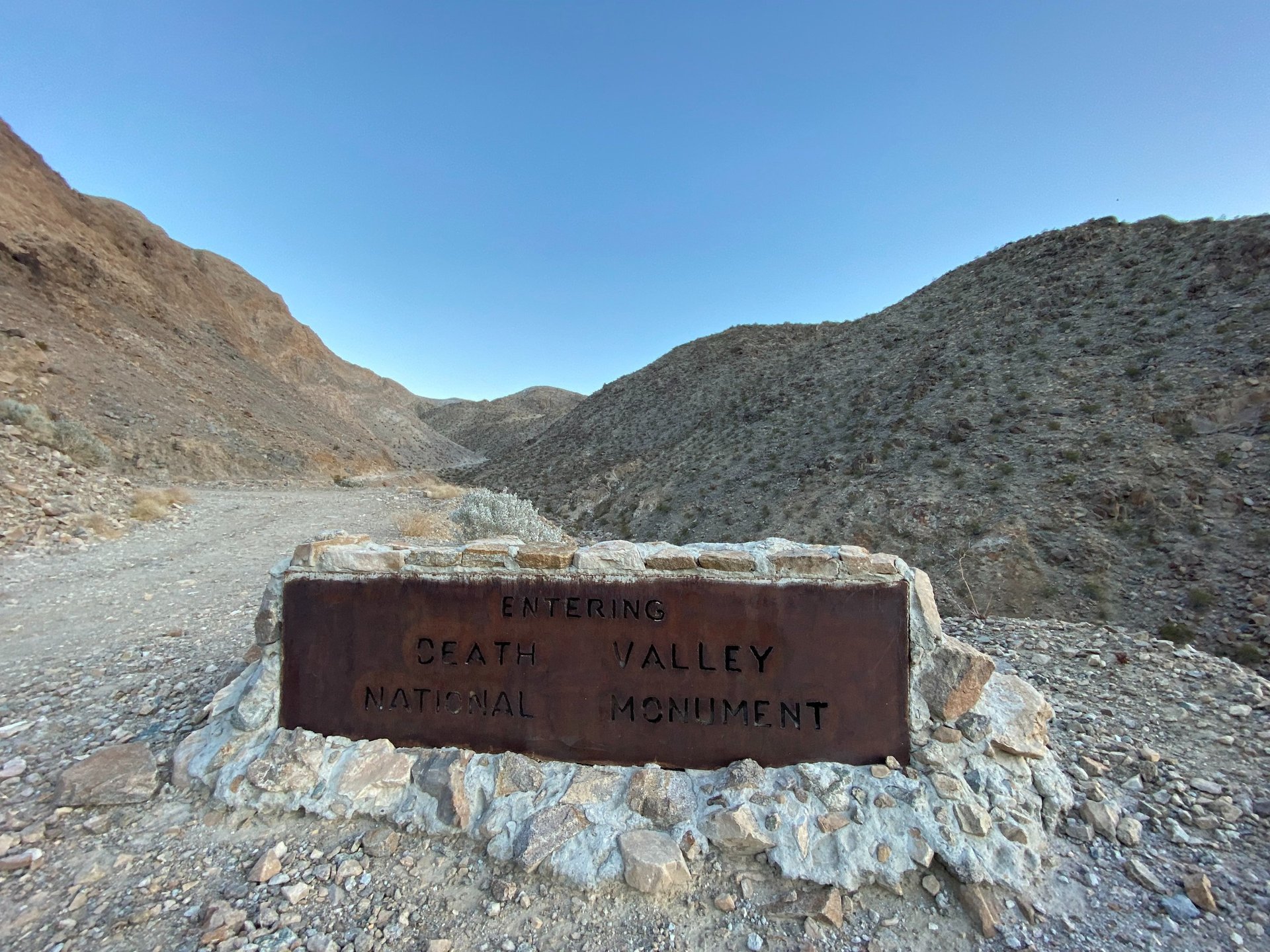The Lippincott pass, Death Valley National Monument, California