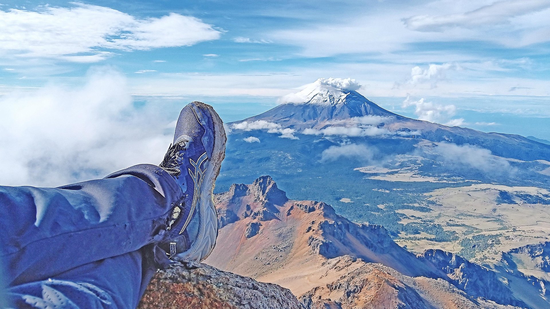 Facing the Active Volcano Popocatpetl, from Iztacchuatl Izta-Popo Zoquiapan National Park 2