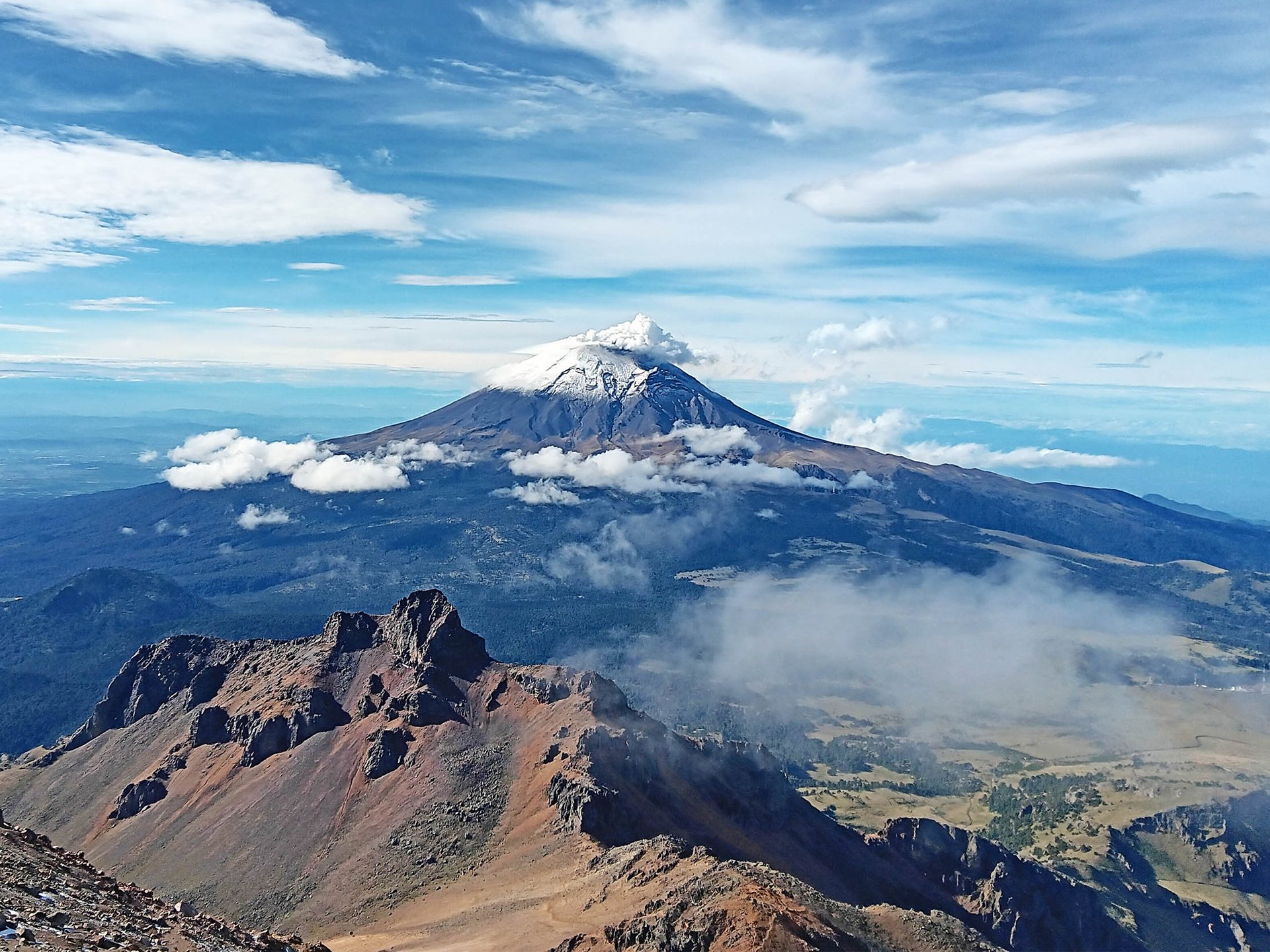 Facing the Active Volcano Popocatpetl, from Iztacchuatl Izta-Popo Zoquiapan National Park 2