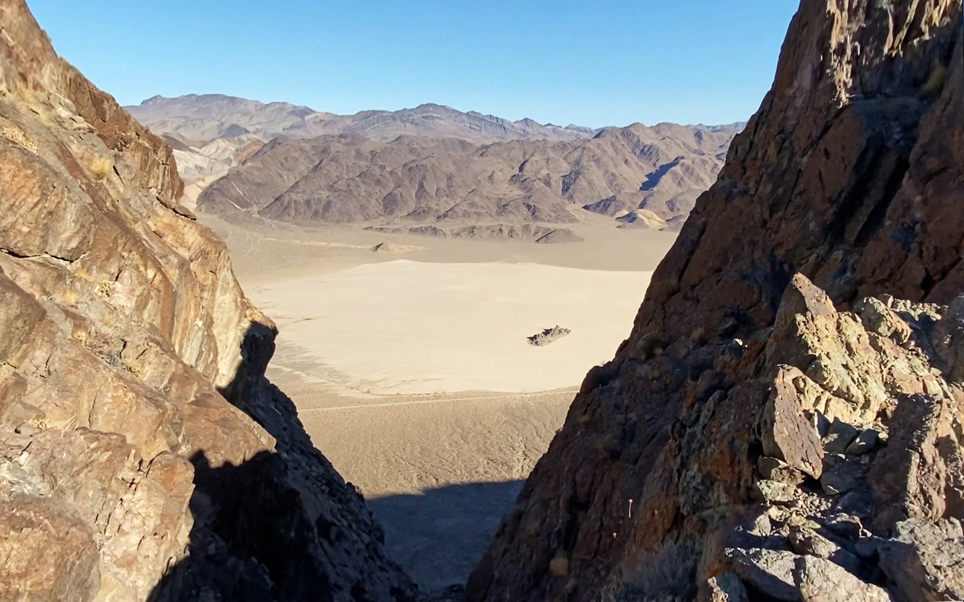 The Grandstand from Ubehebe Peak, Racetrack Playa, Death Valley National Park, California