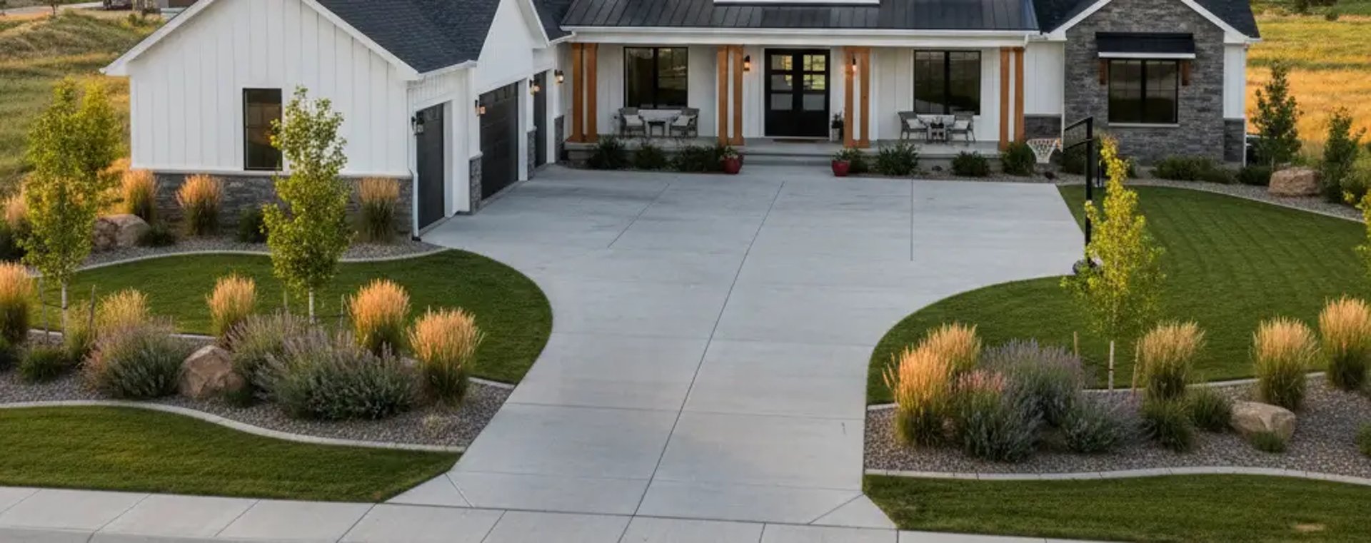 House in Riverton, Utah with concrete driveway