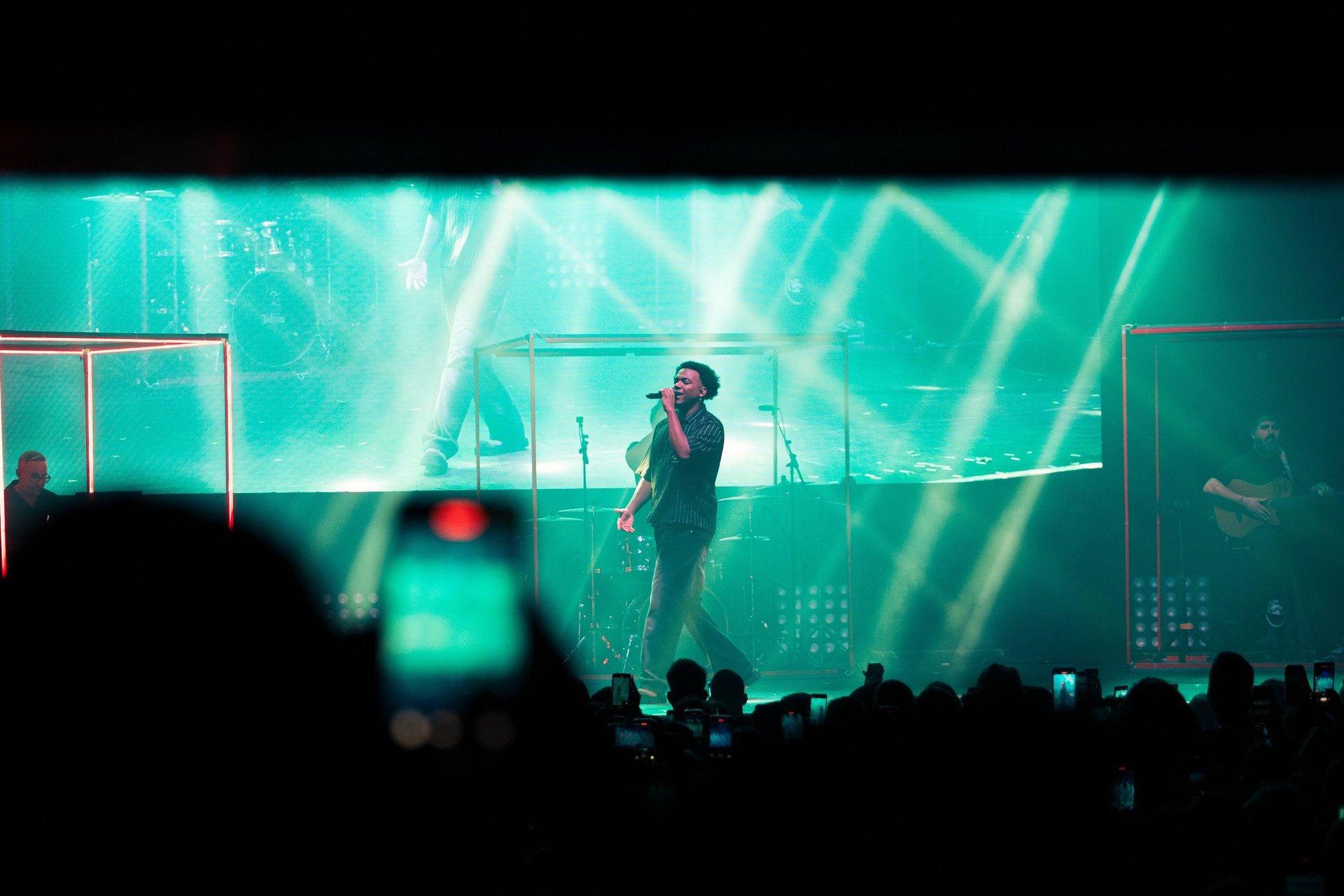 black blue and yellow textile