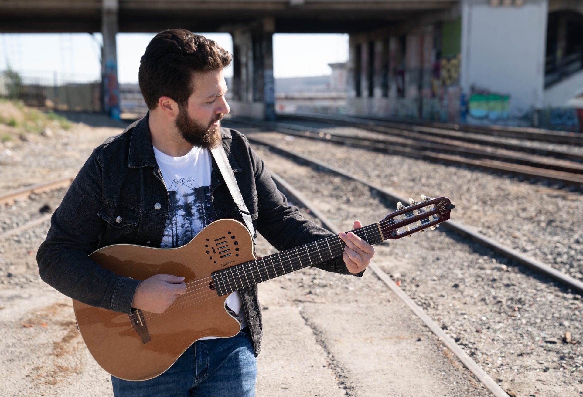 Los Angeles based guitar teacher Alan Rigoletto - Photo by Kyle Blair