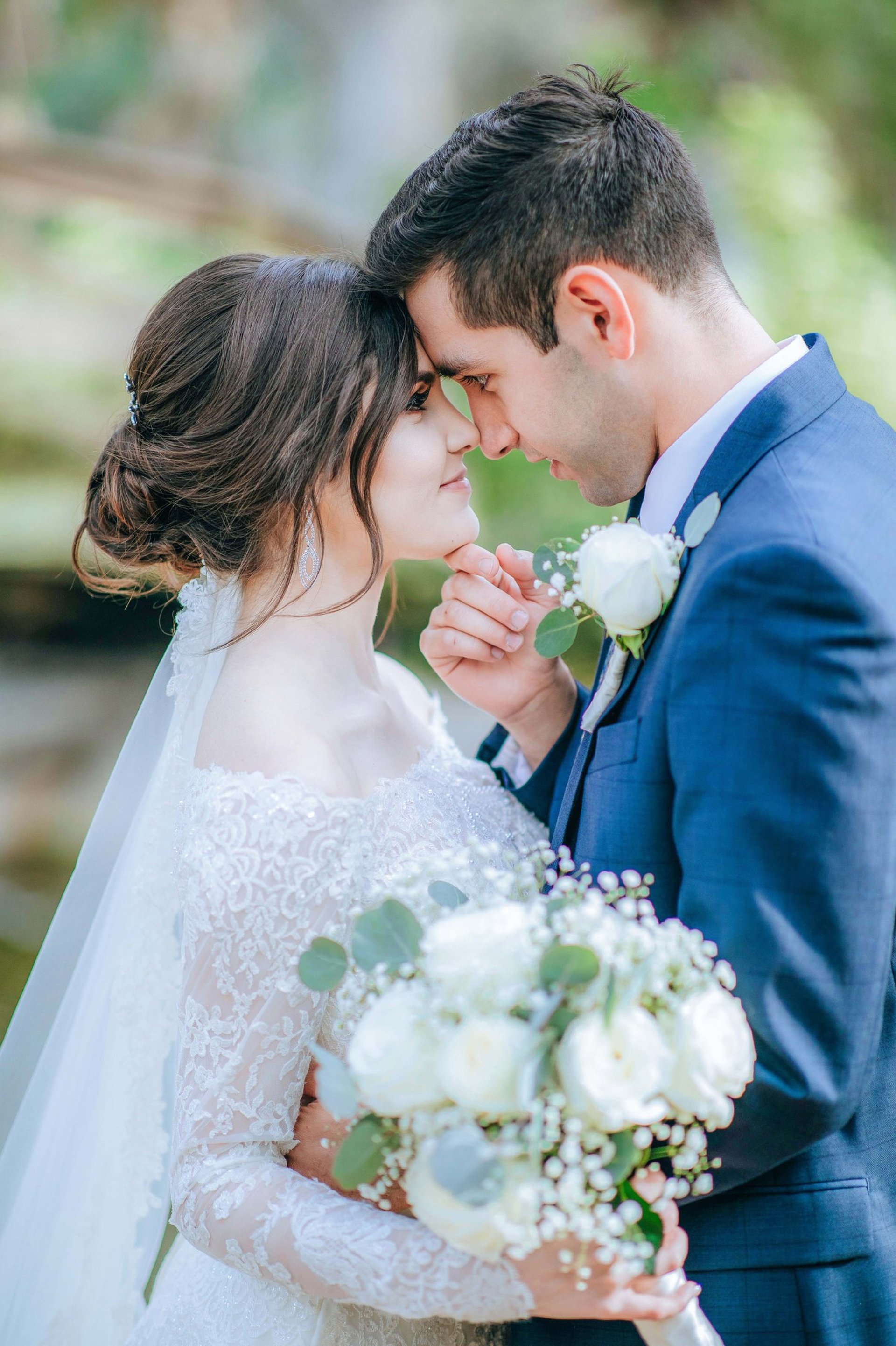 an abstract photo of a curved building with a blue sky in the background