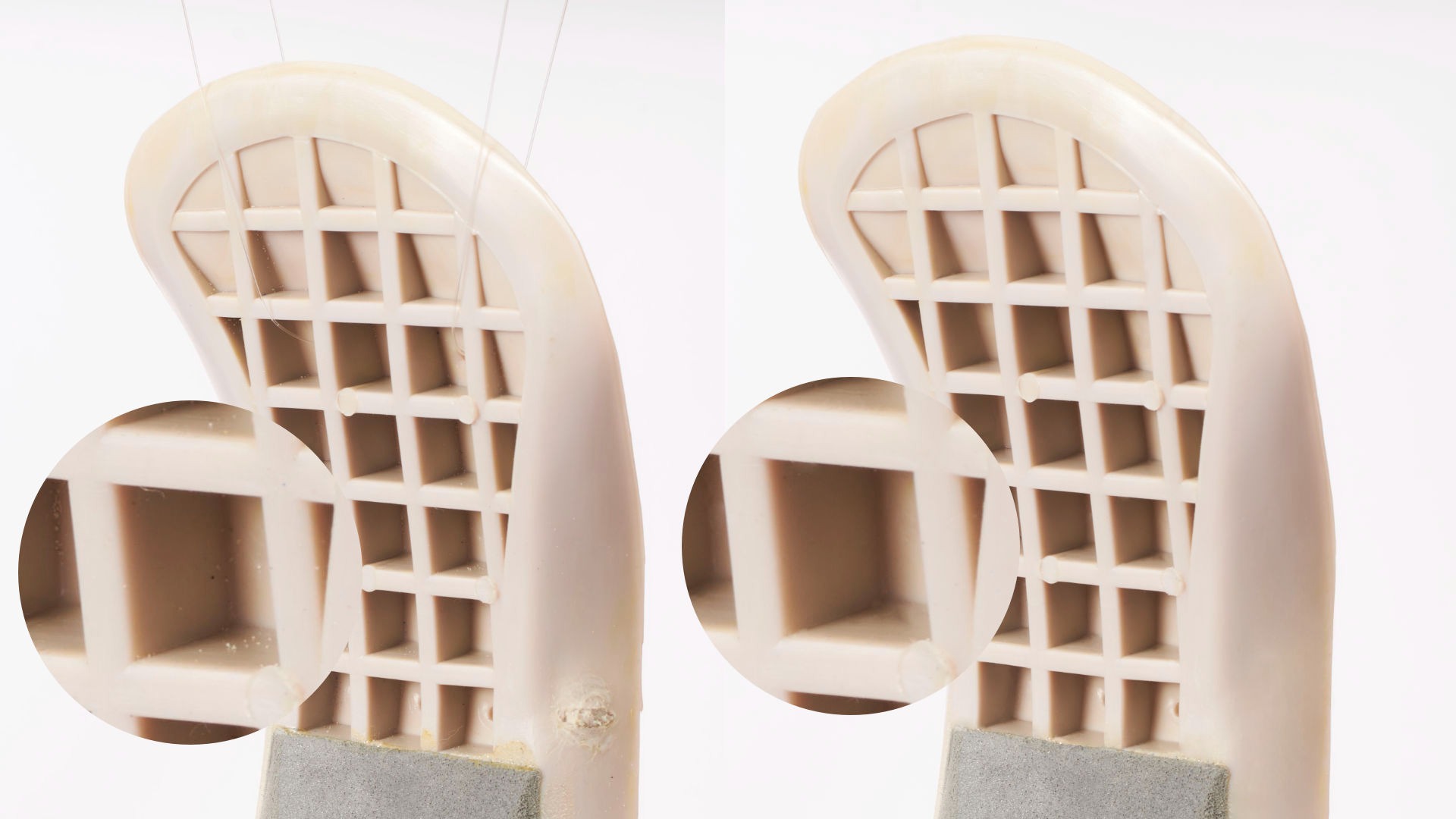 Cámara fotográfica tomando fotos en fondo azul