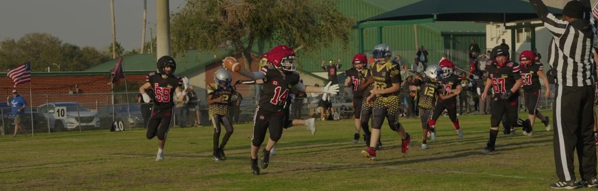 an abstract photo of a curved building with a blue sky in the background