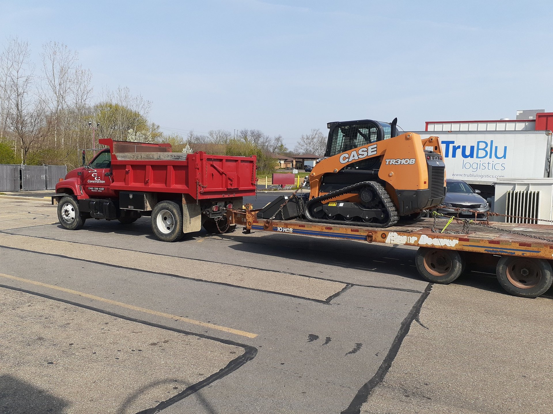 moving tracked skid steer 