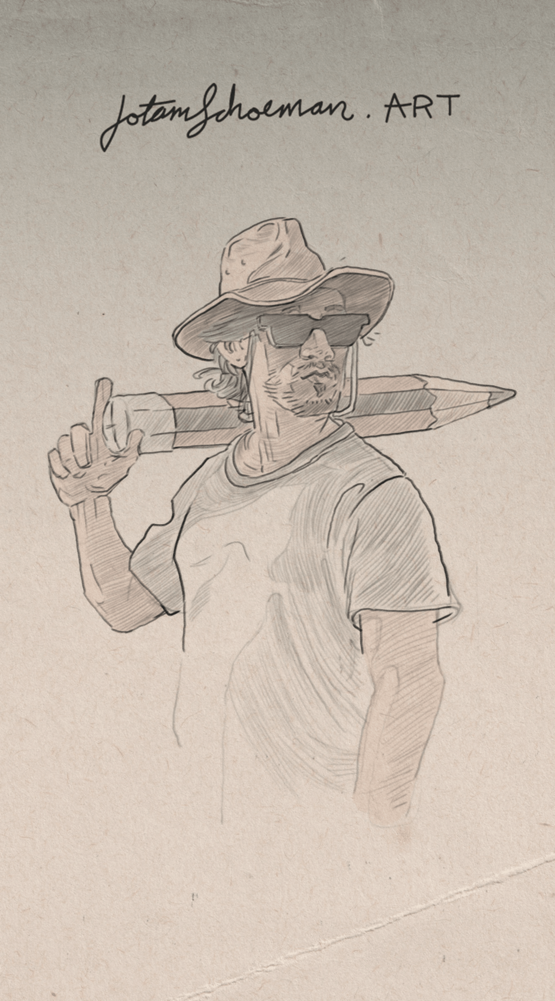 Jotam Schoeman Pencil Portrait