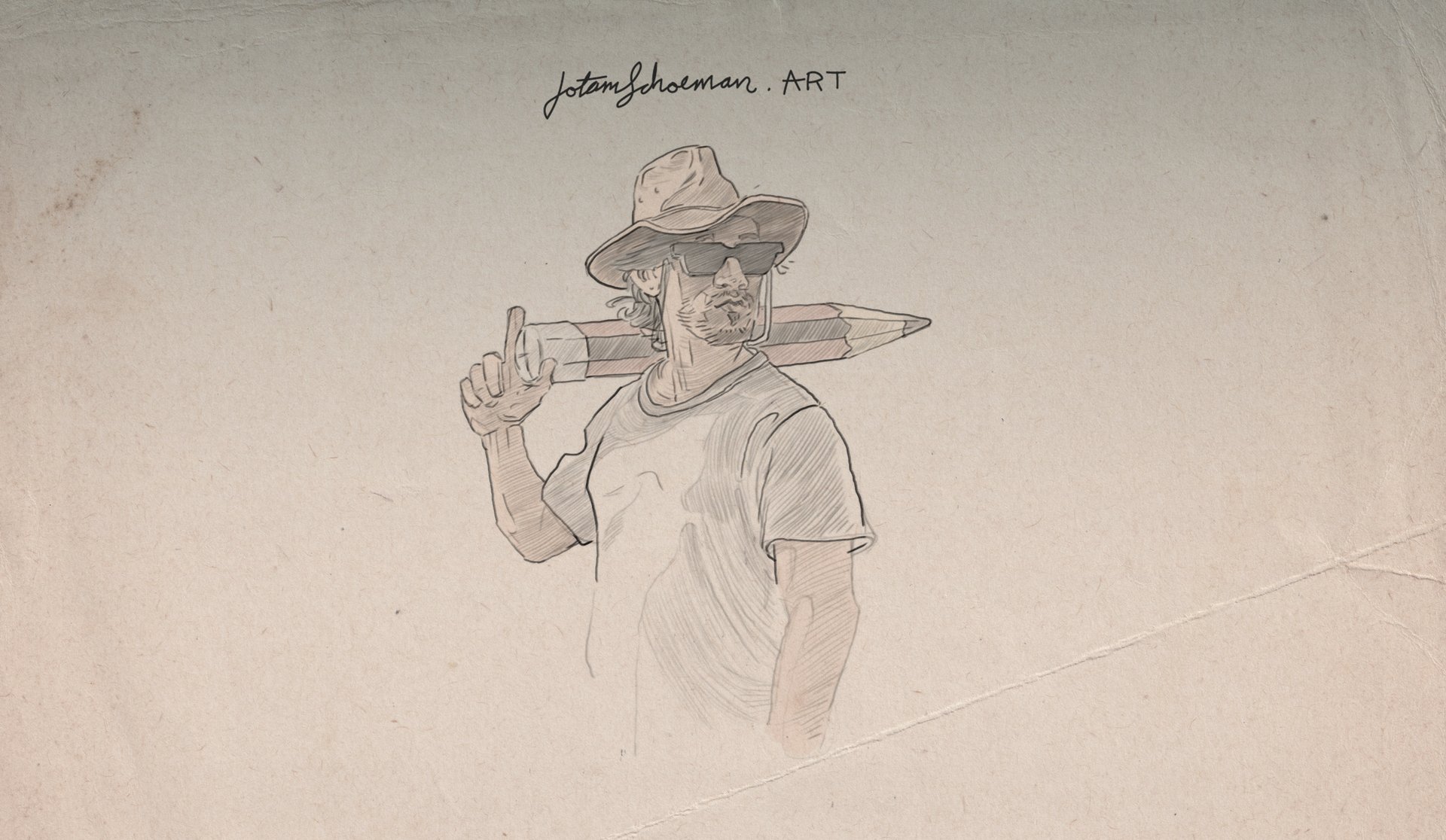 Jotam Schoeman Pencil Portrait