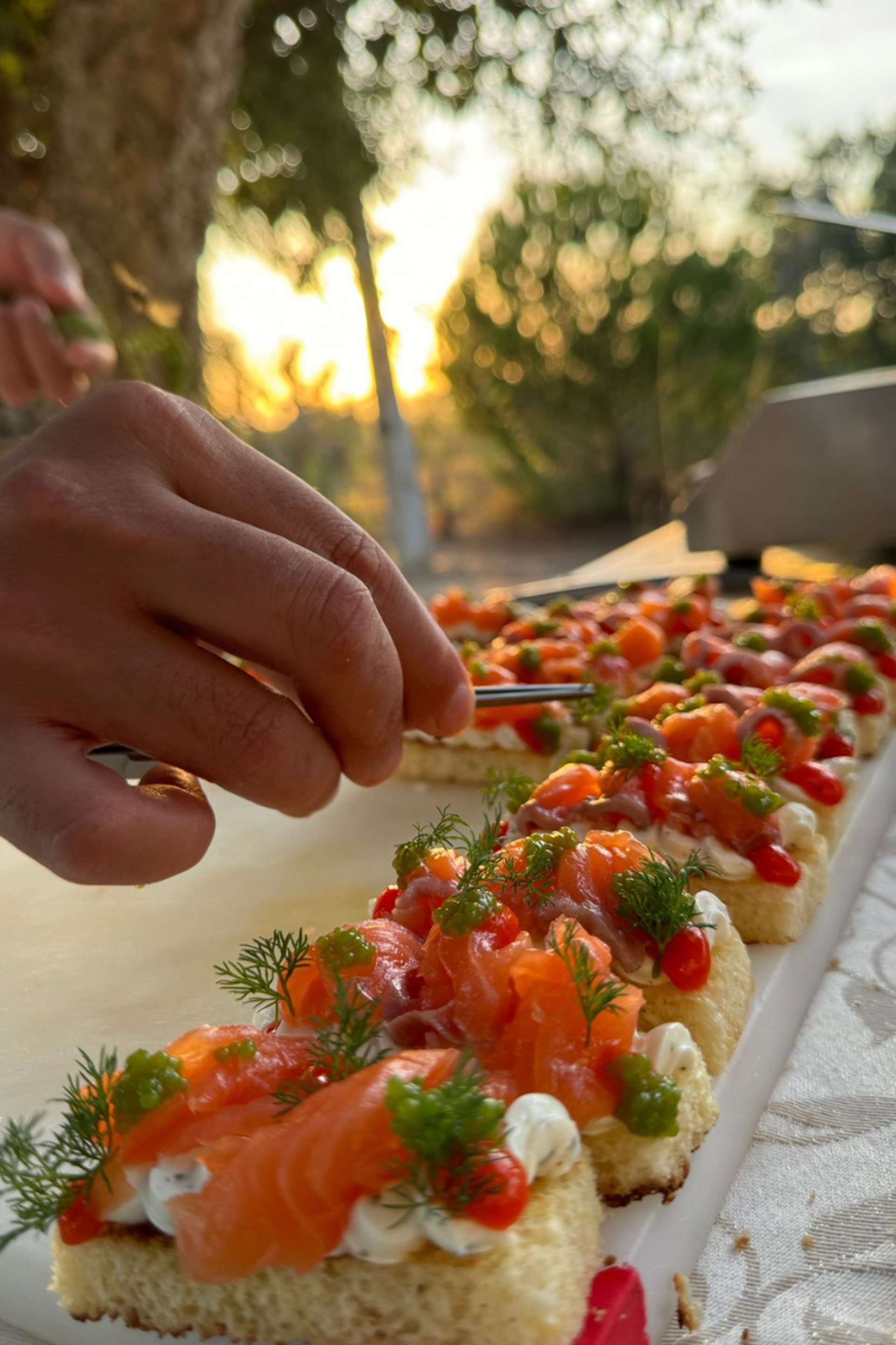an abstract photo of a curved building with a blue sky in the background
